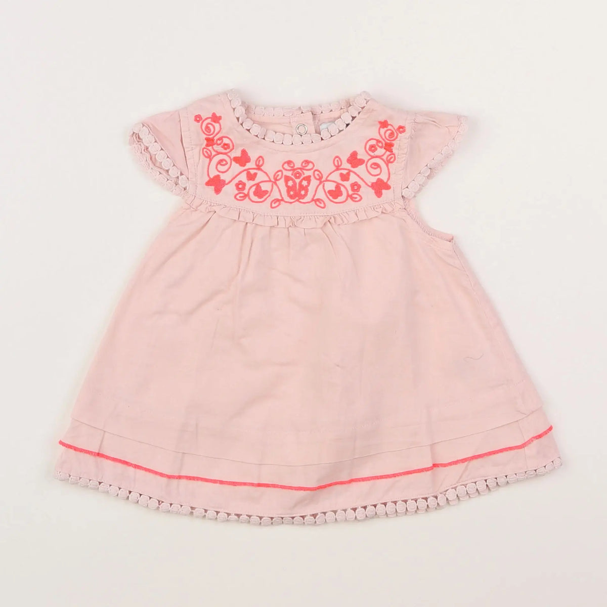 Vertbaudet - robe rose - 9 mois