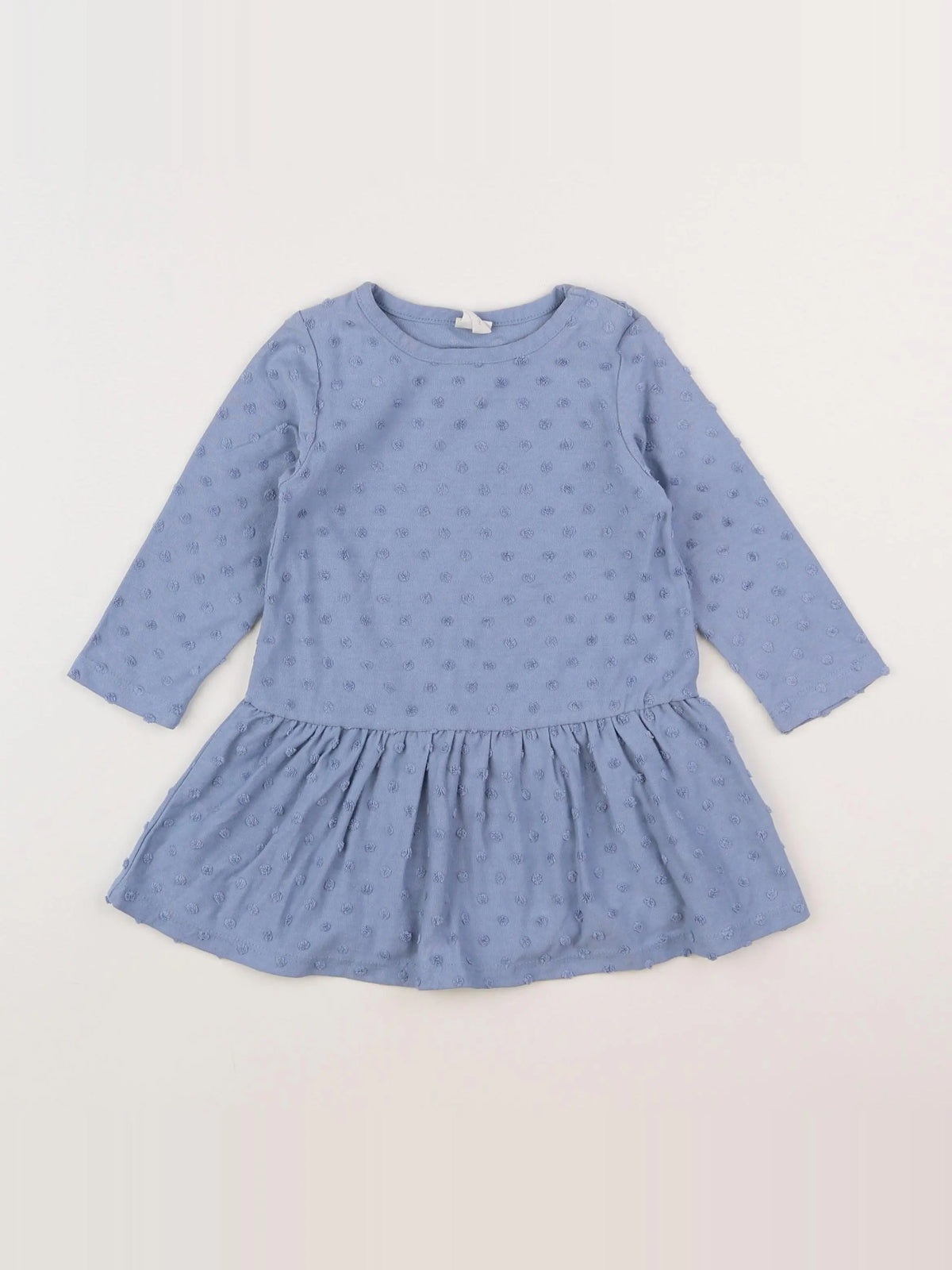 H&M - robe bleu - 9/12 mois