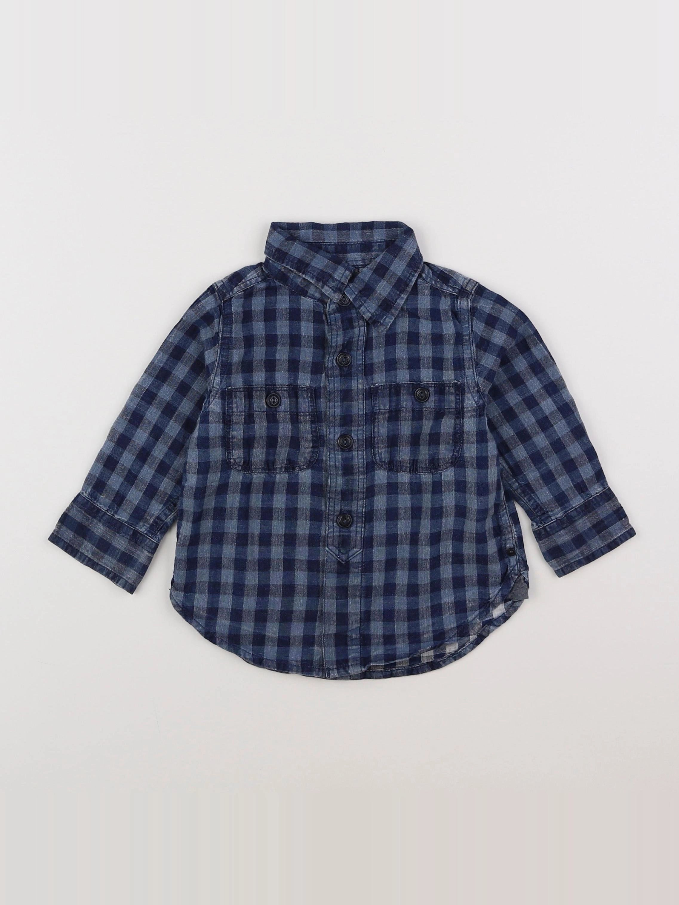 GAP - chemise bleu - 12/18 mois