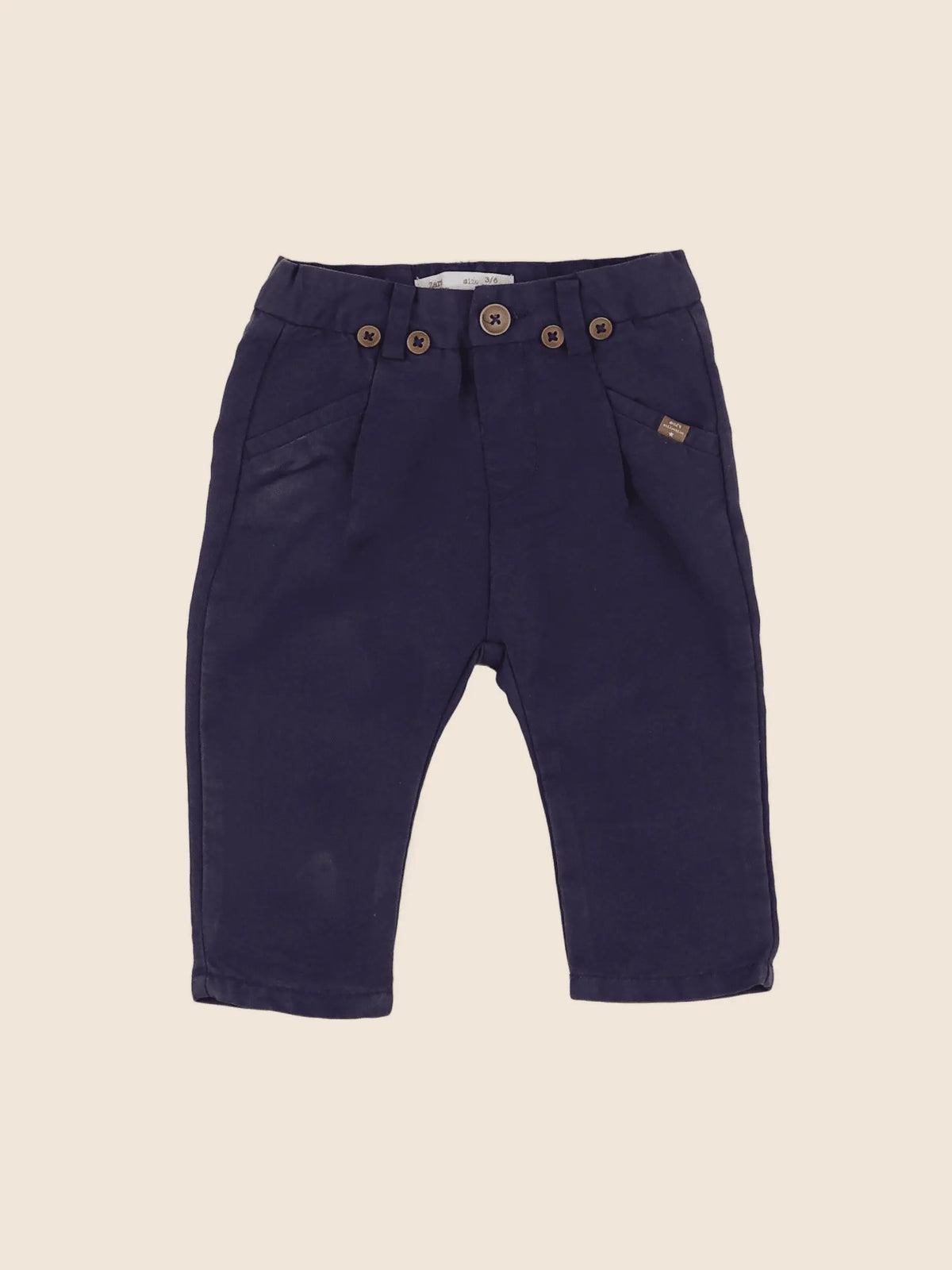 Zara - pantalon bleu - 3/6 mois