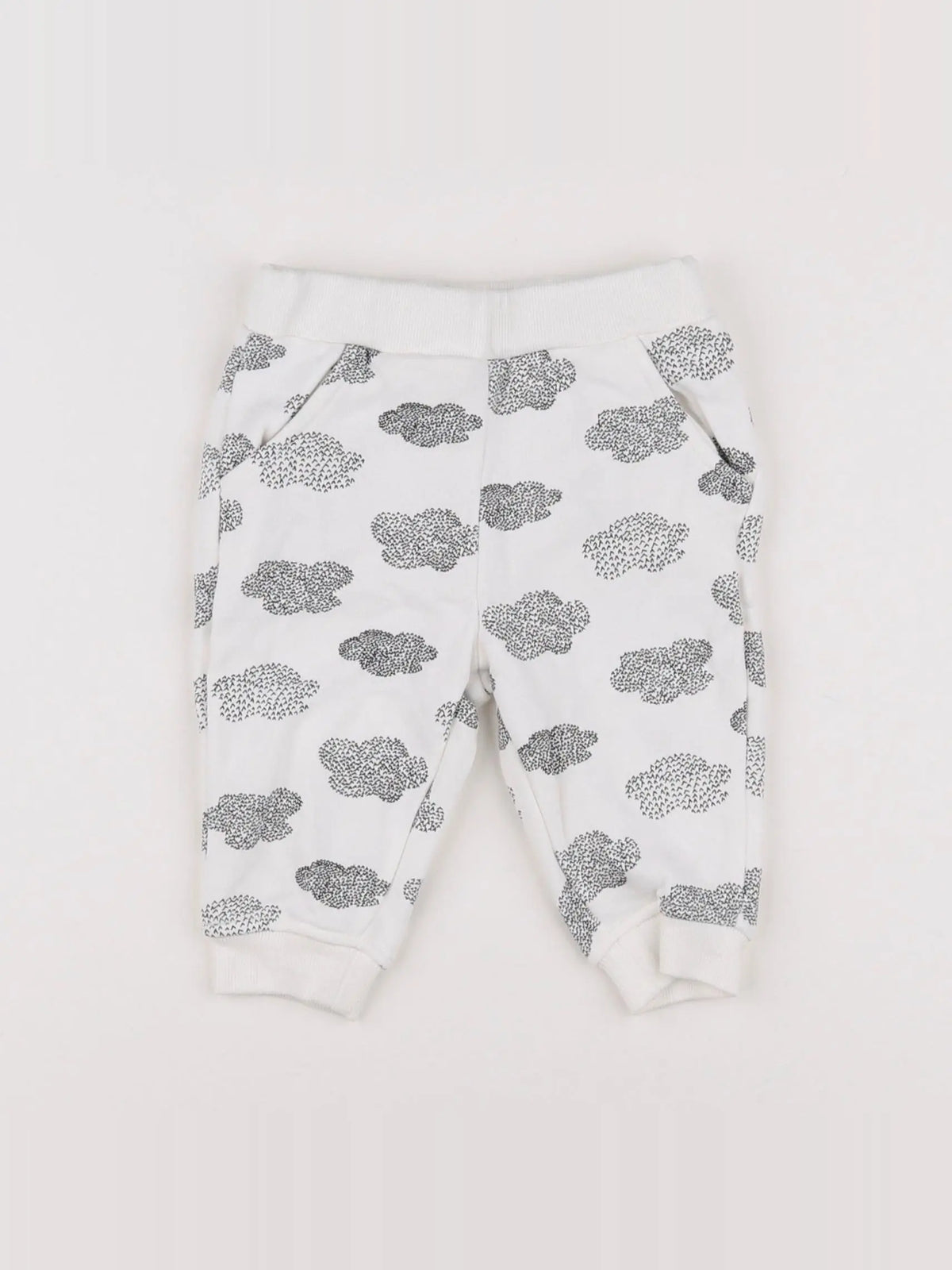 La Redoute - jogging blanc, noir - 6 mois