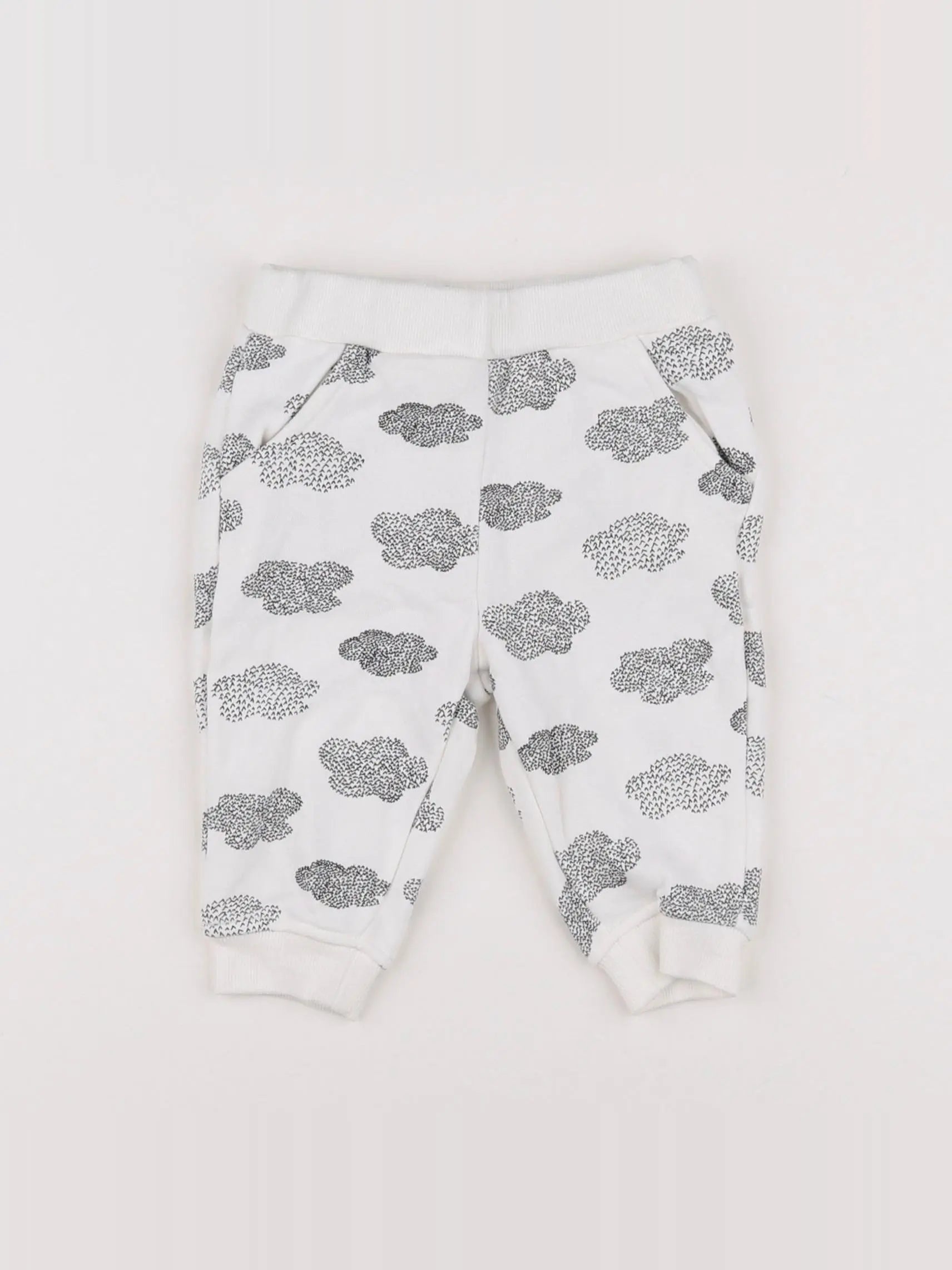 La Redoute - jogging blanc, noir - 6 mois