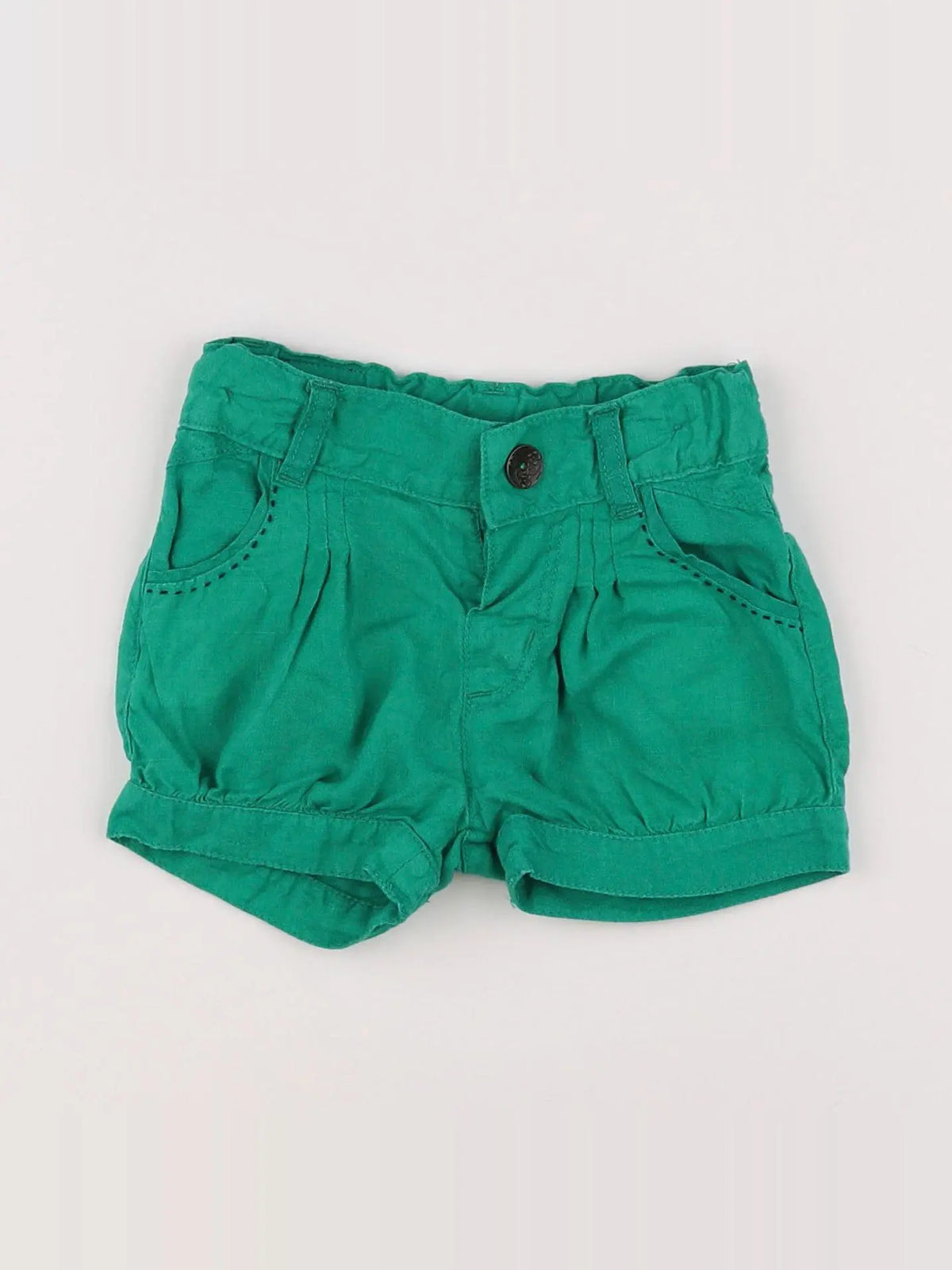 Catimini - short vert - 9 mois