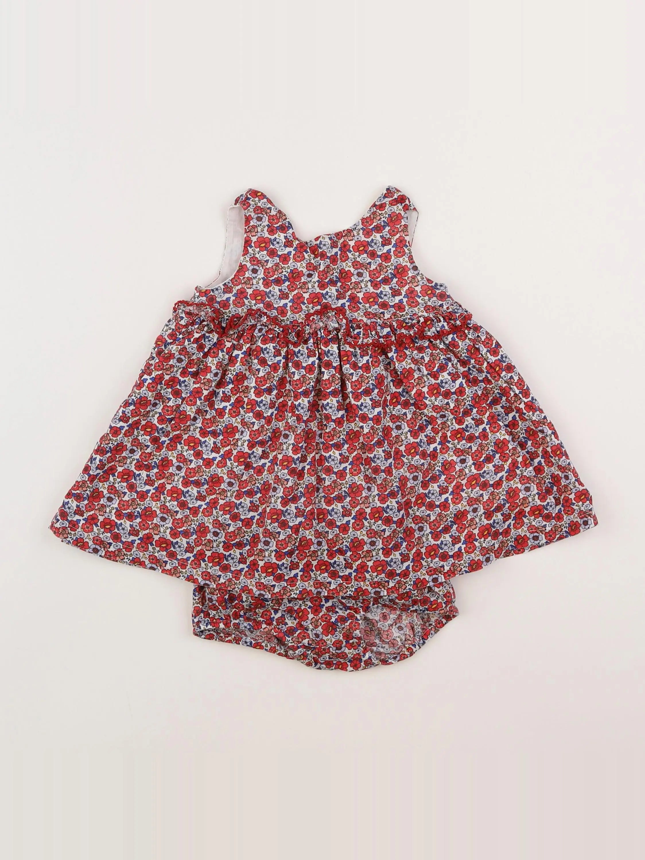 Boutchou - robe rouge, multicolore - 3 mois