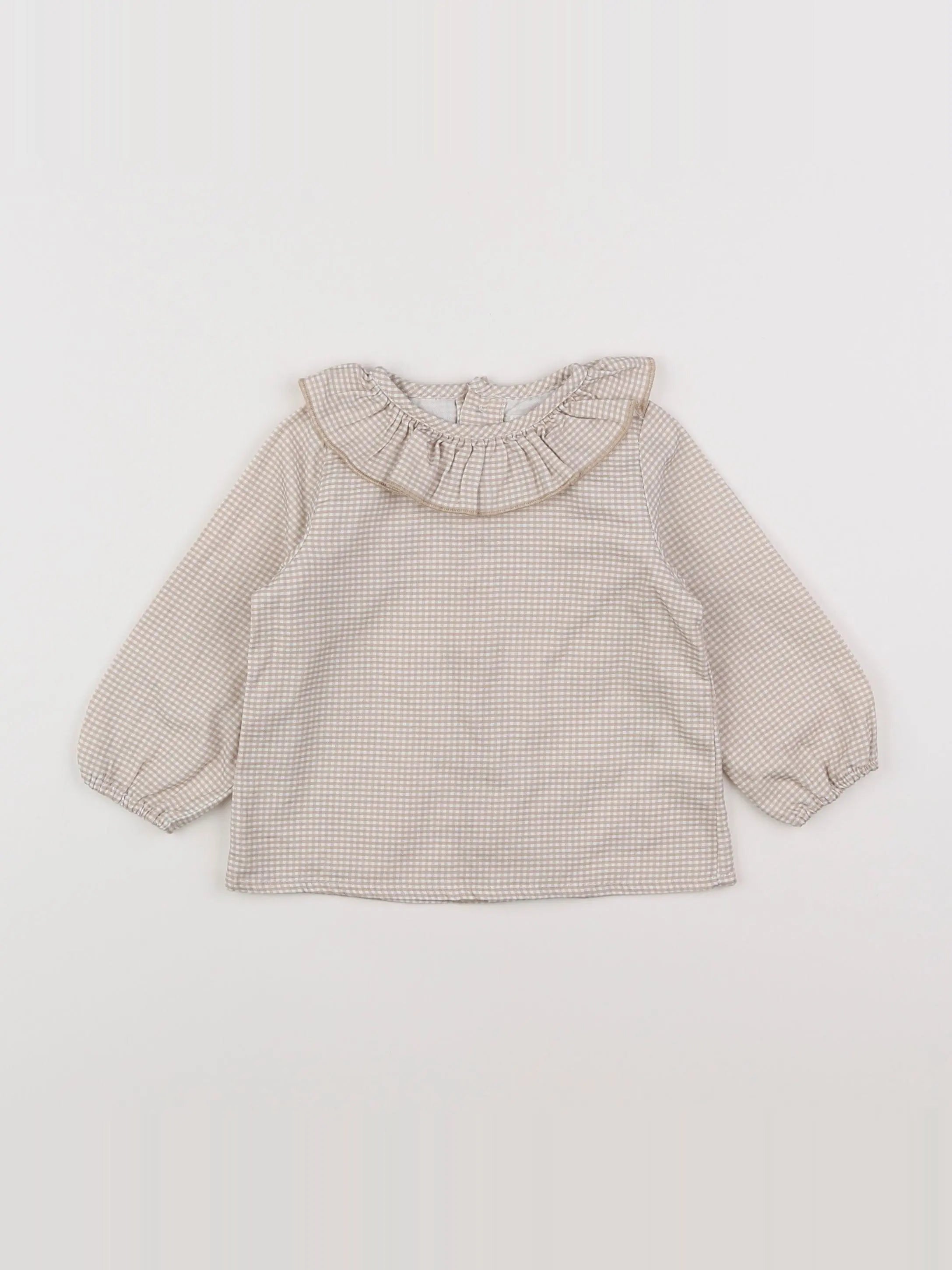Lola Palacios - blouse blanc, marron - 12 mois