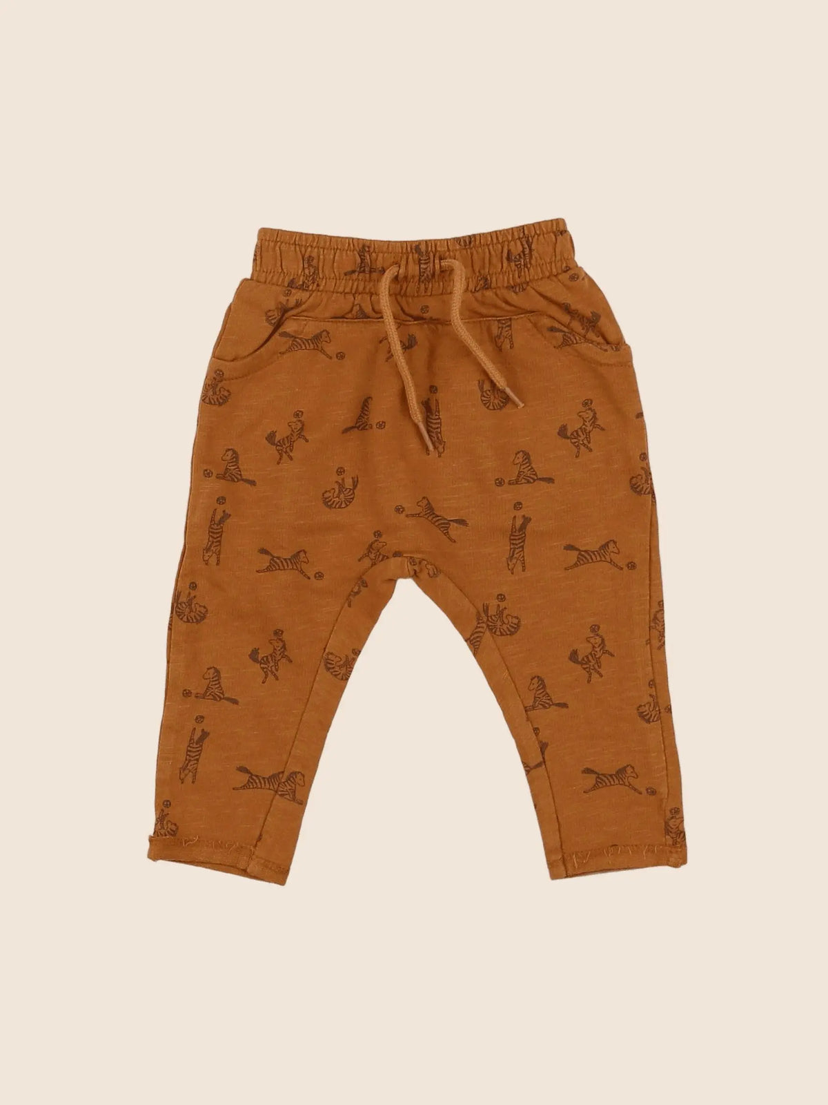 Vertbaudet - sarouel marron - 3 mois