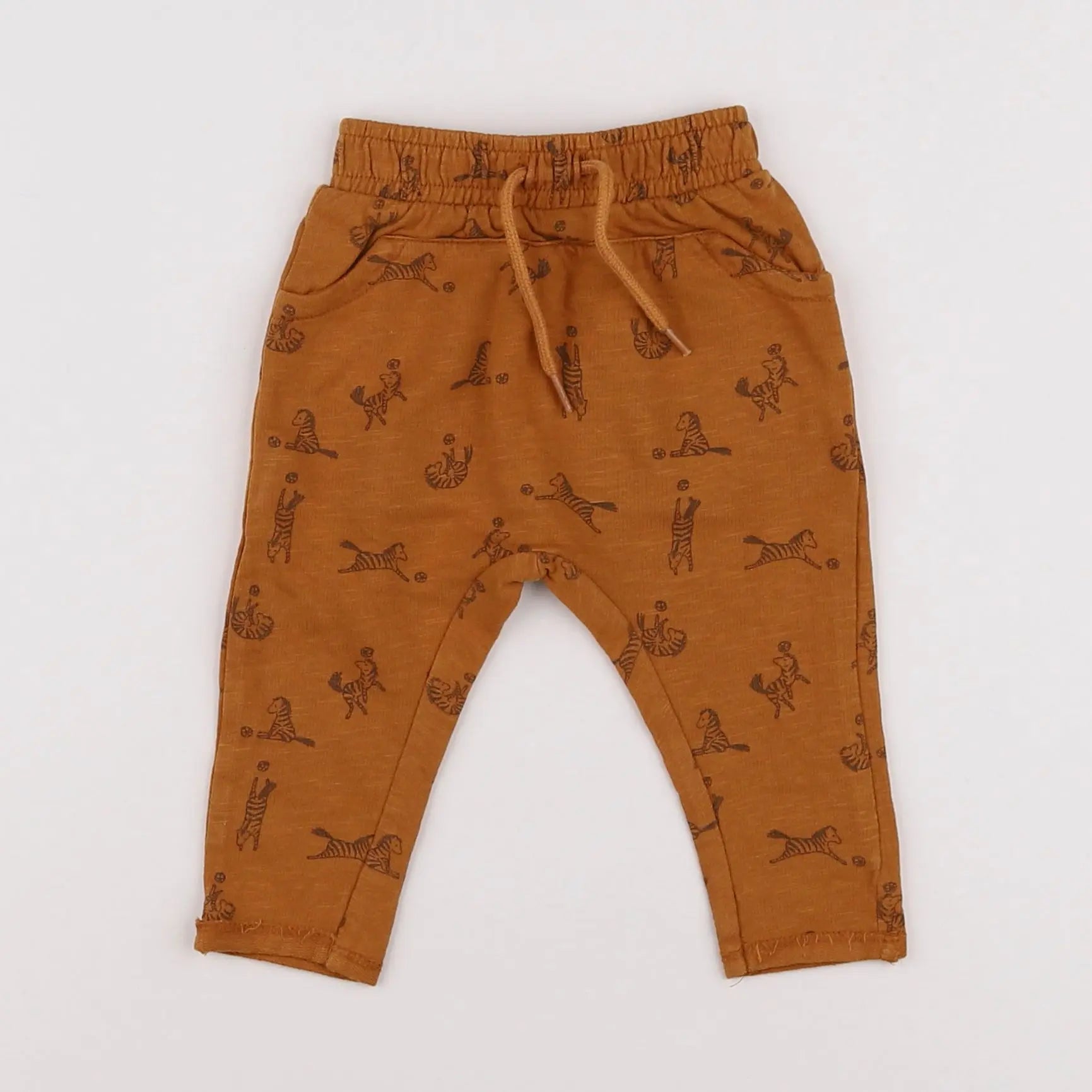 Vertbaudet - sarouel marron - 3 mois