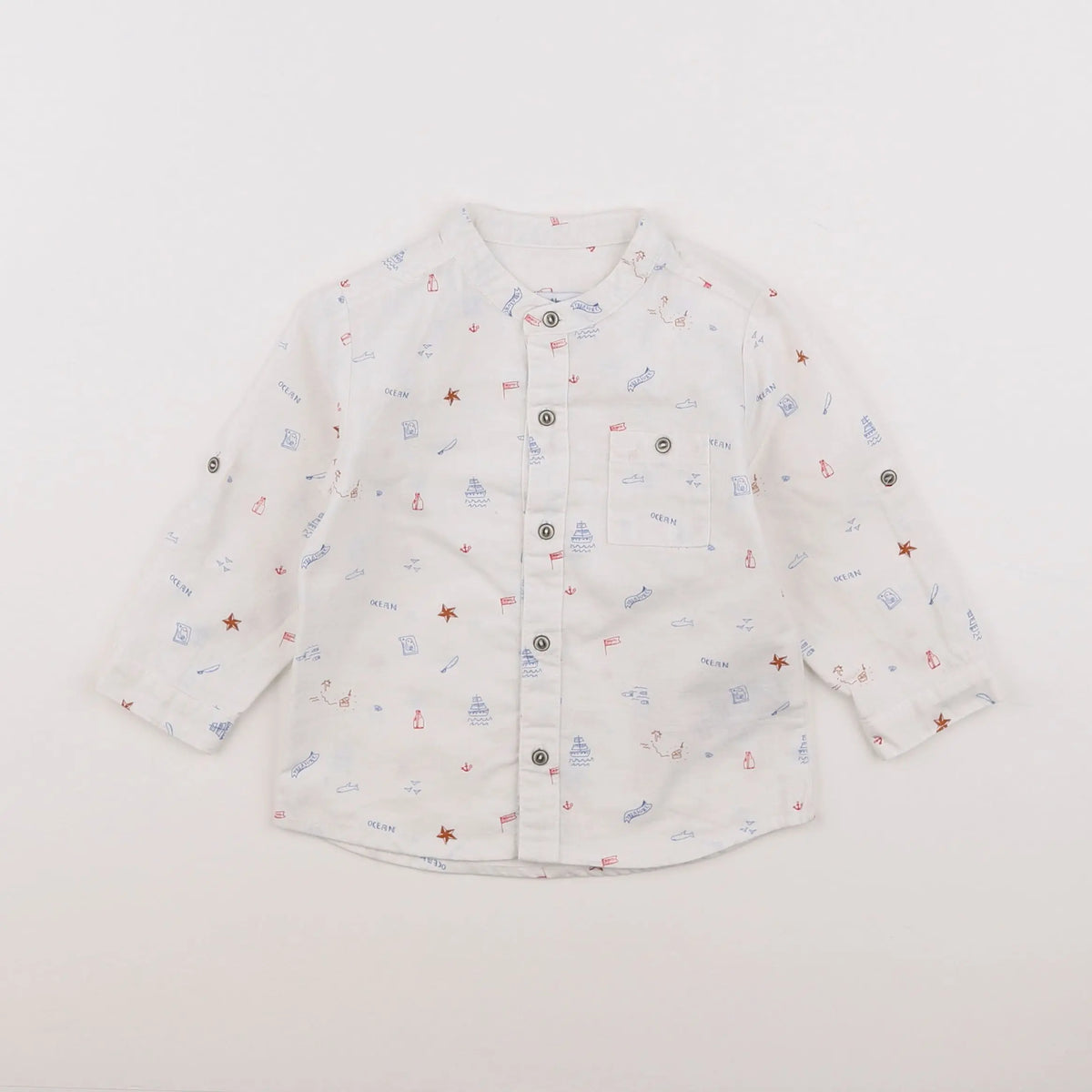 Vertbaudet - chemise blanc - 12 mois