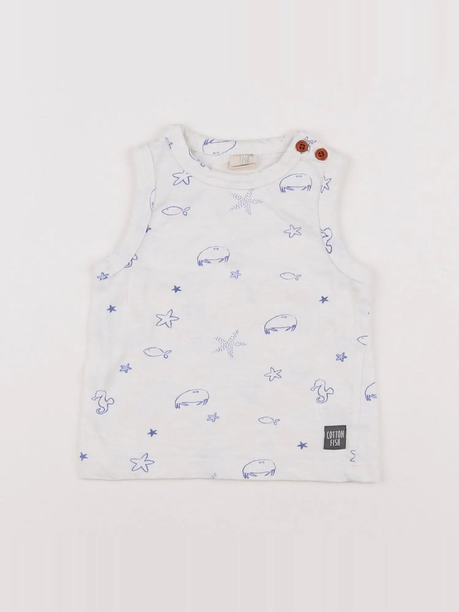 Cotton Fish - débardeur blanc - 6 mois