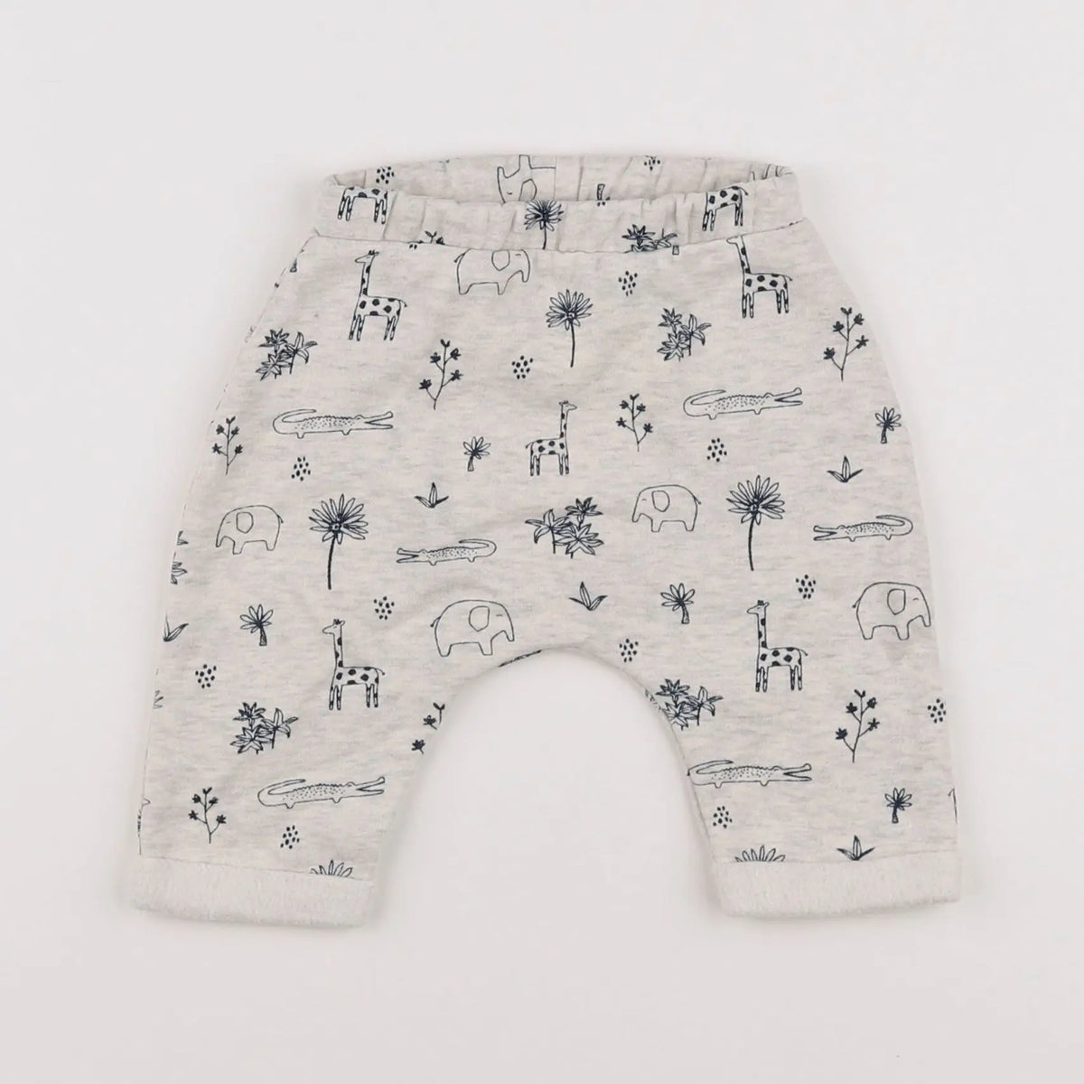 Vertbaudet - sarouel gris - 3 mois