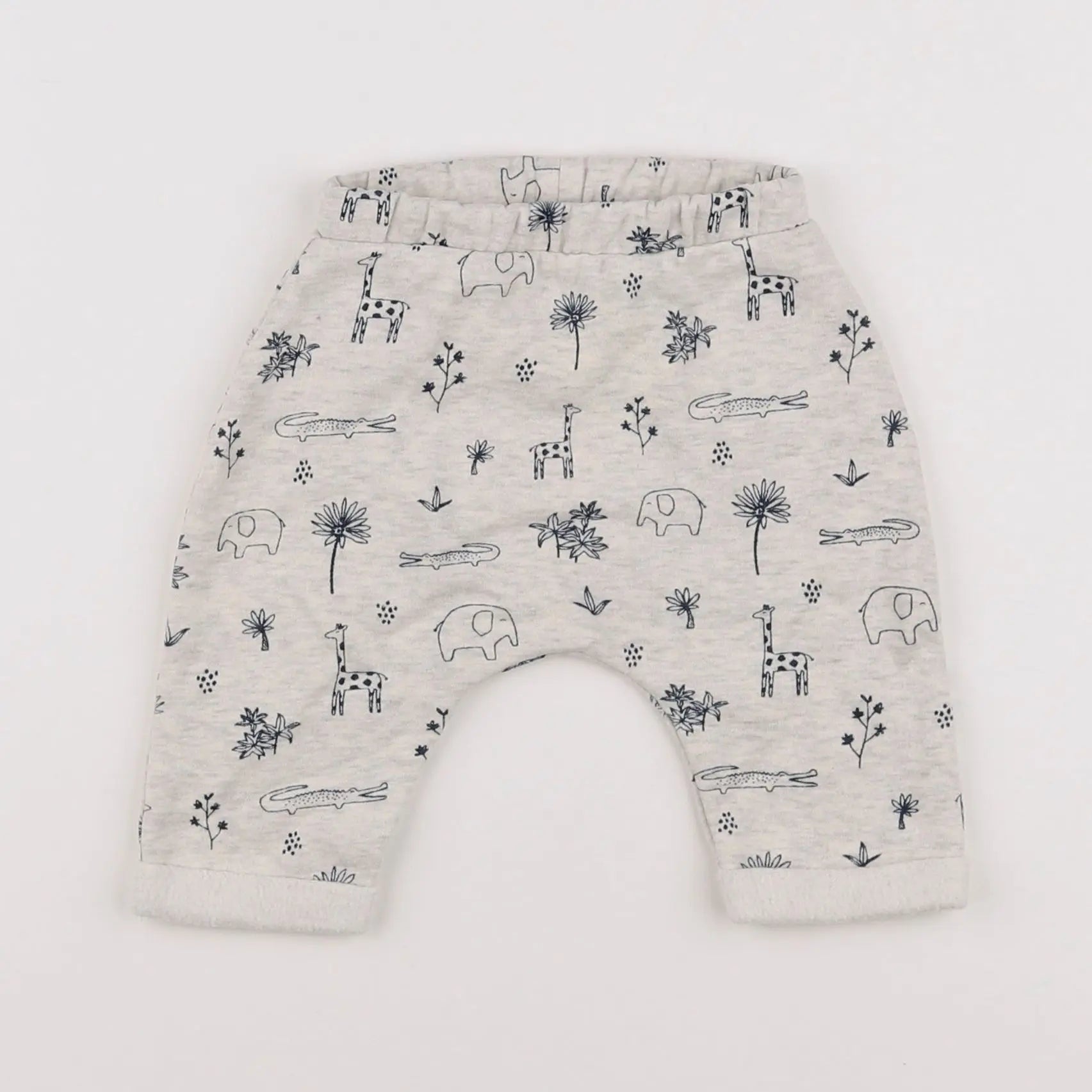 Vertbaudet - sarouel gris - 3 mois