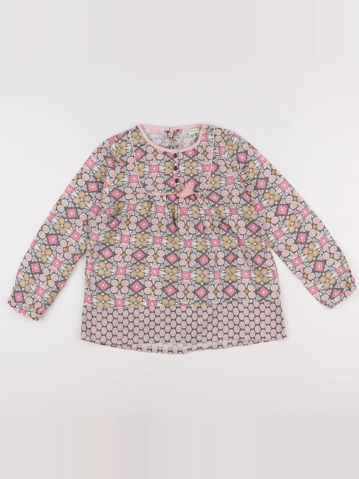 Vertbaudet - blouse multicolore - 8 ans