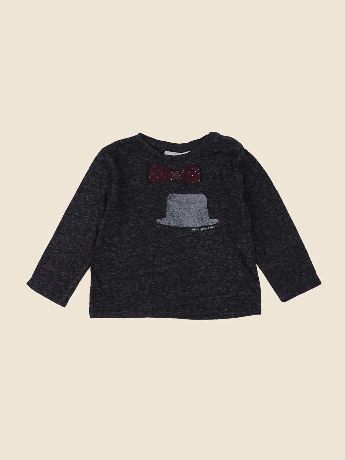 Zara - tee-shirt gris - 12/18 mois