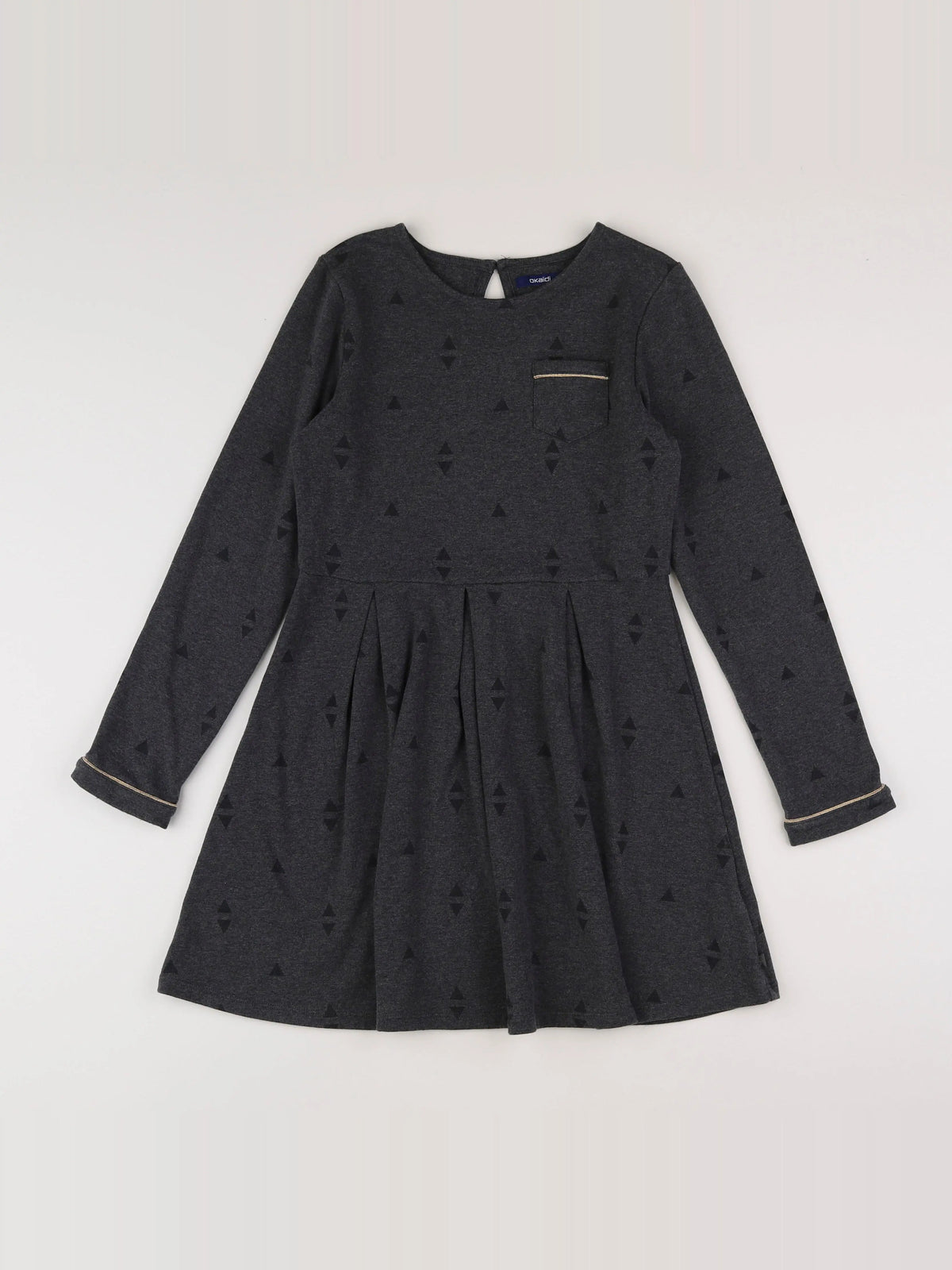 Okaidi - robe gris - 10 ans