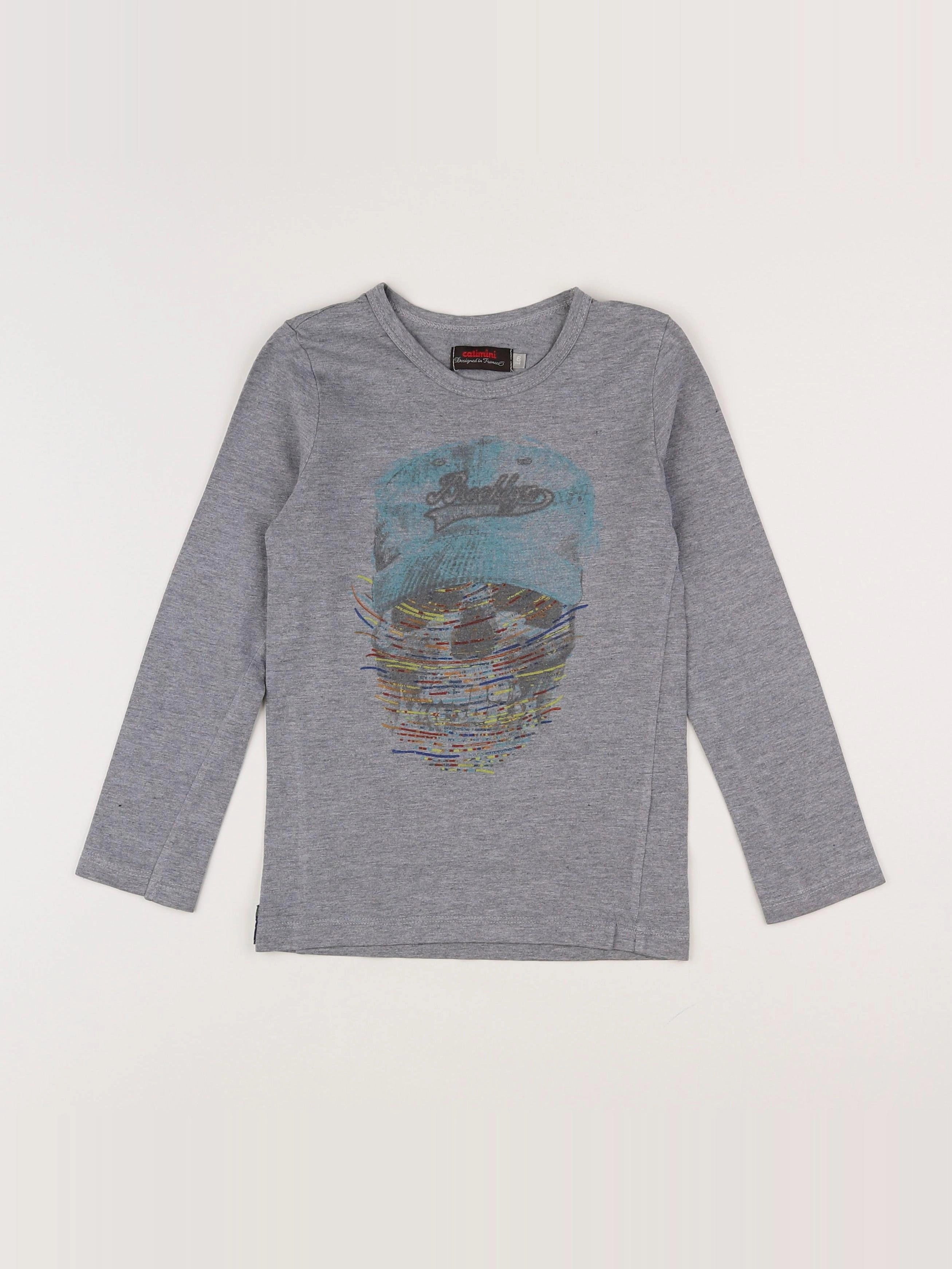 Catimini - tee-shirt gris - 6 ans