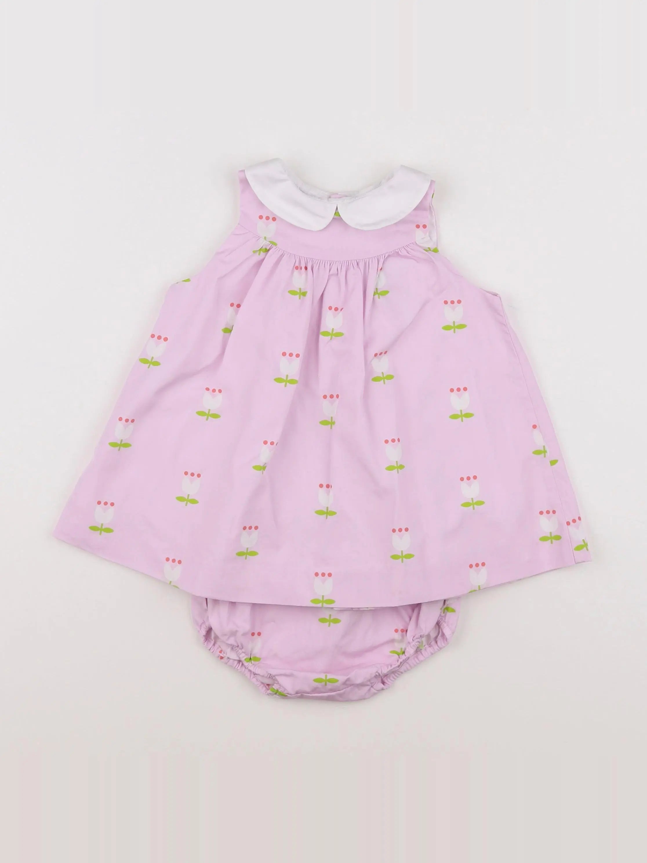Jacadi - robe violet - 12 mois