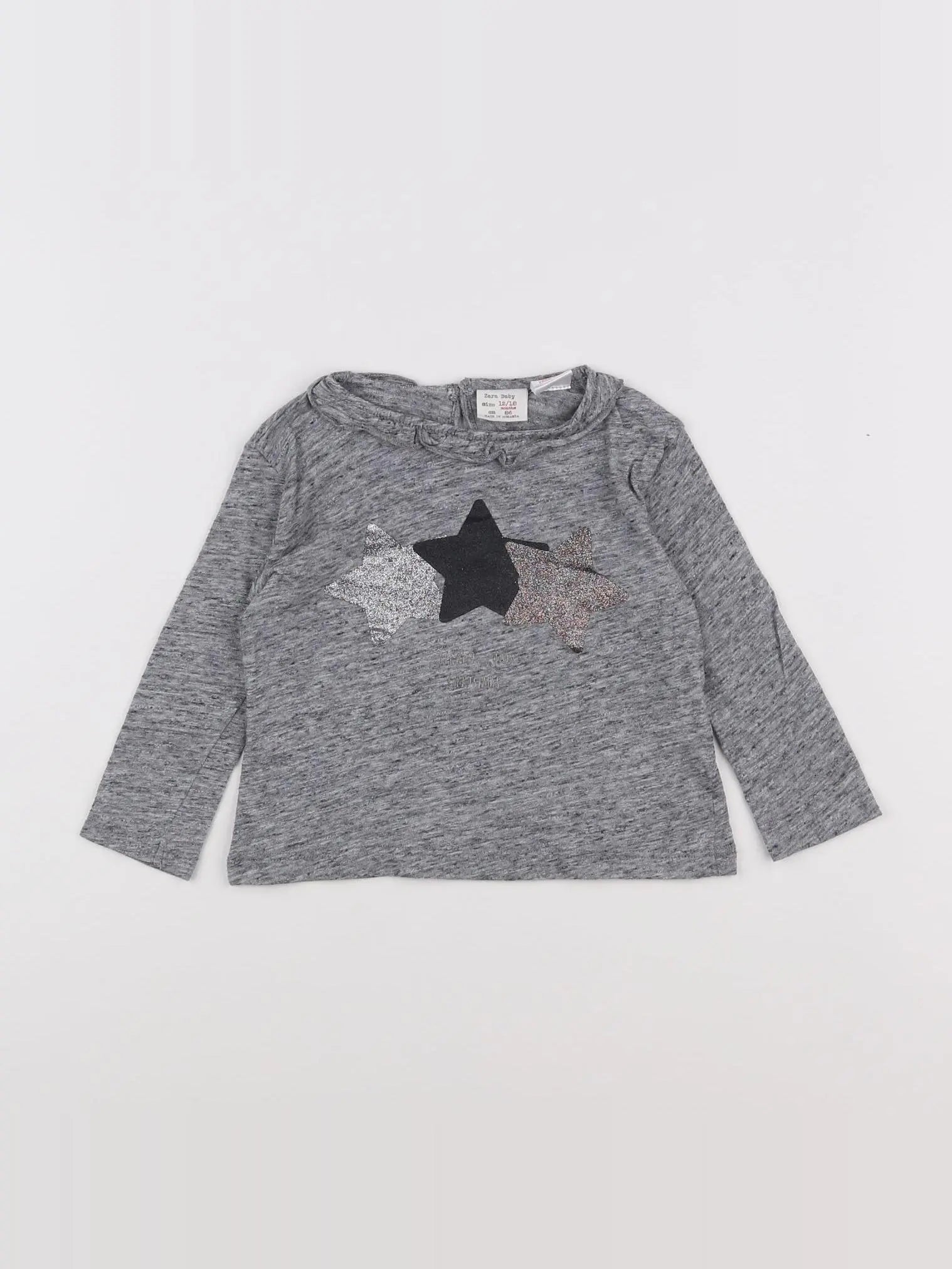 Zara - tee-shirt gris - 12/18 mois