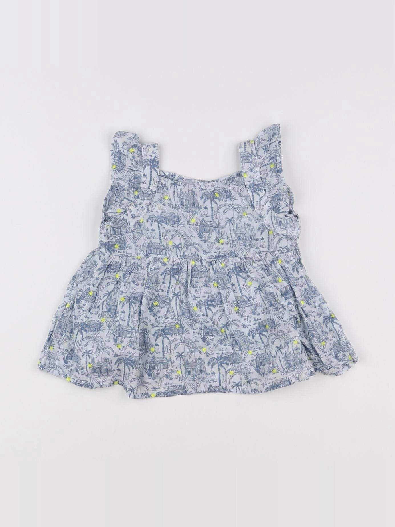 Boutchou - blouse bleu - 18 mois