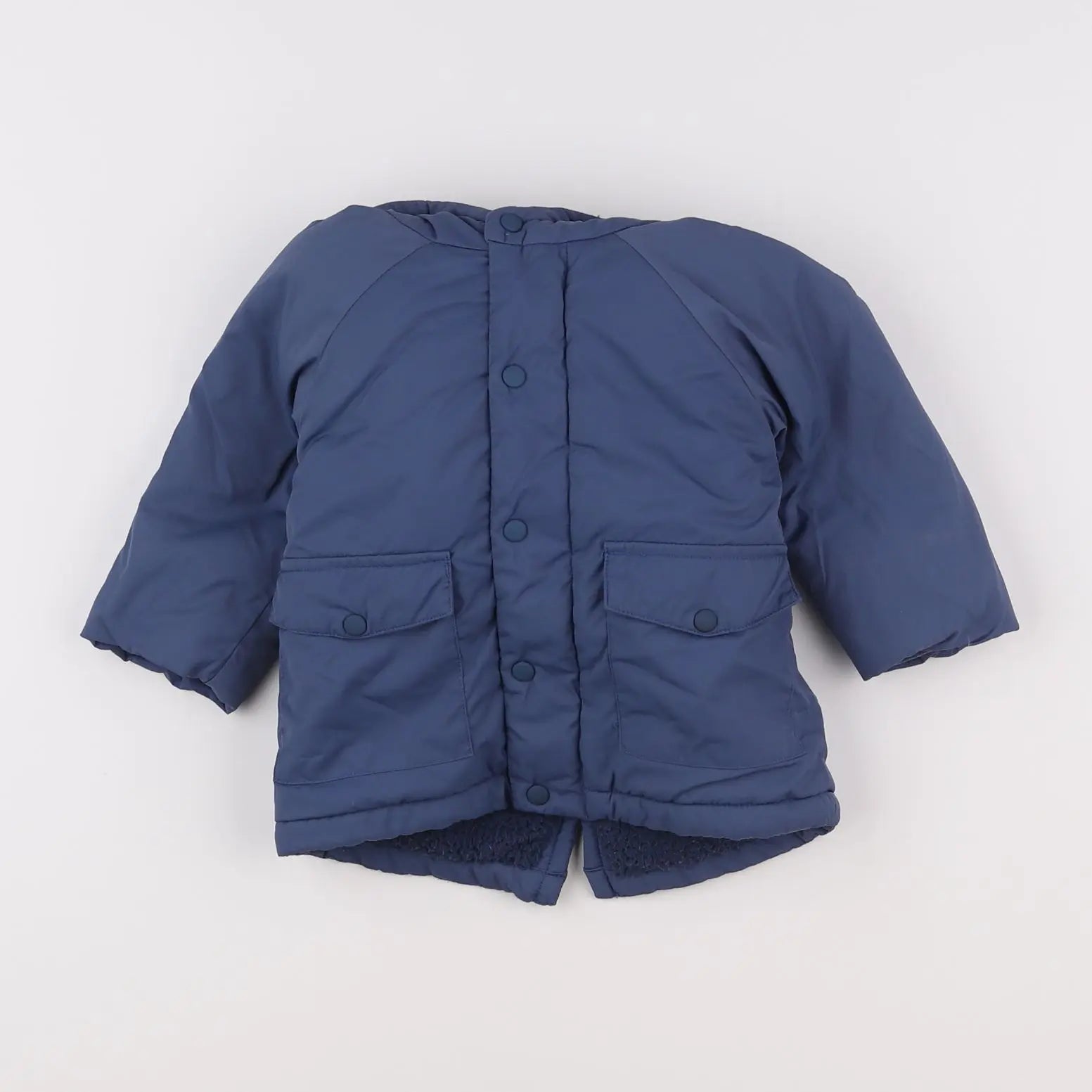 Vertbaudet - doudoune bleu - 12 mois