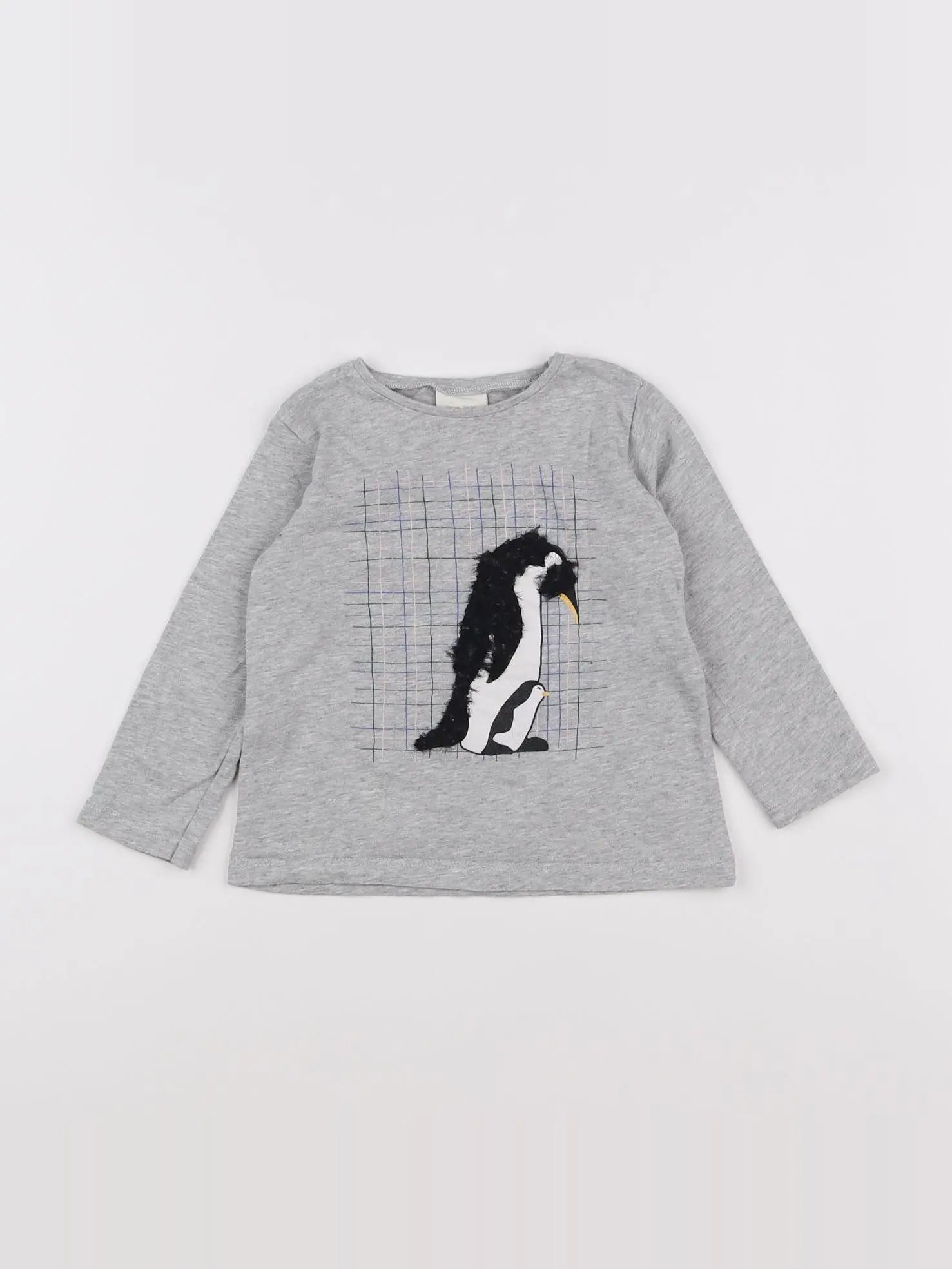 Zara - tee-shirt gris - 12/18 mois