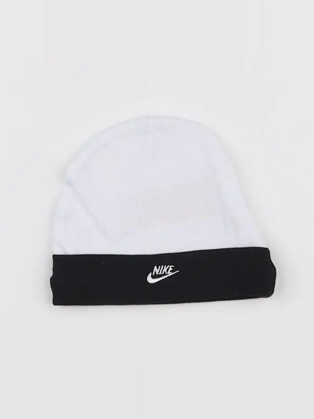 Nike - bonnet blanc, noir - 6/12 mois