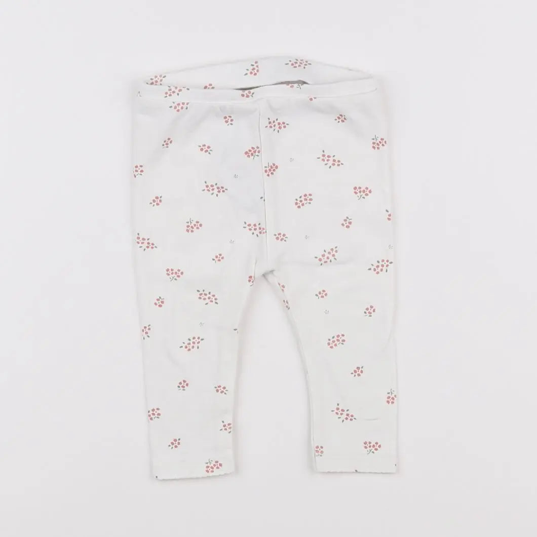Vertbaudet - legging blanc - 6 mois