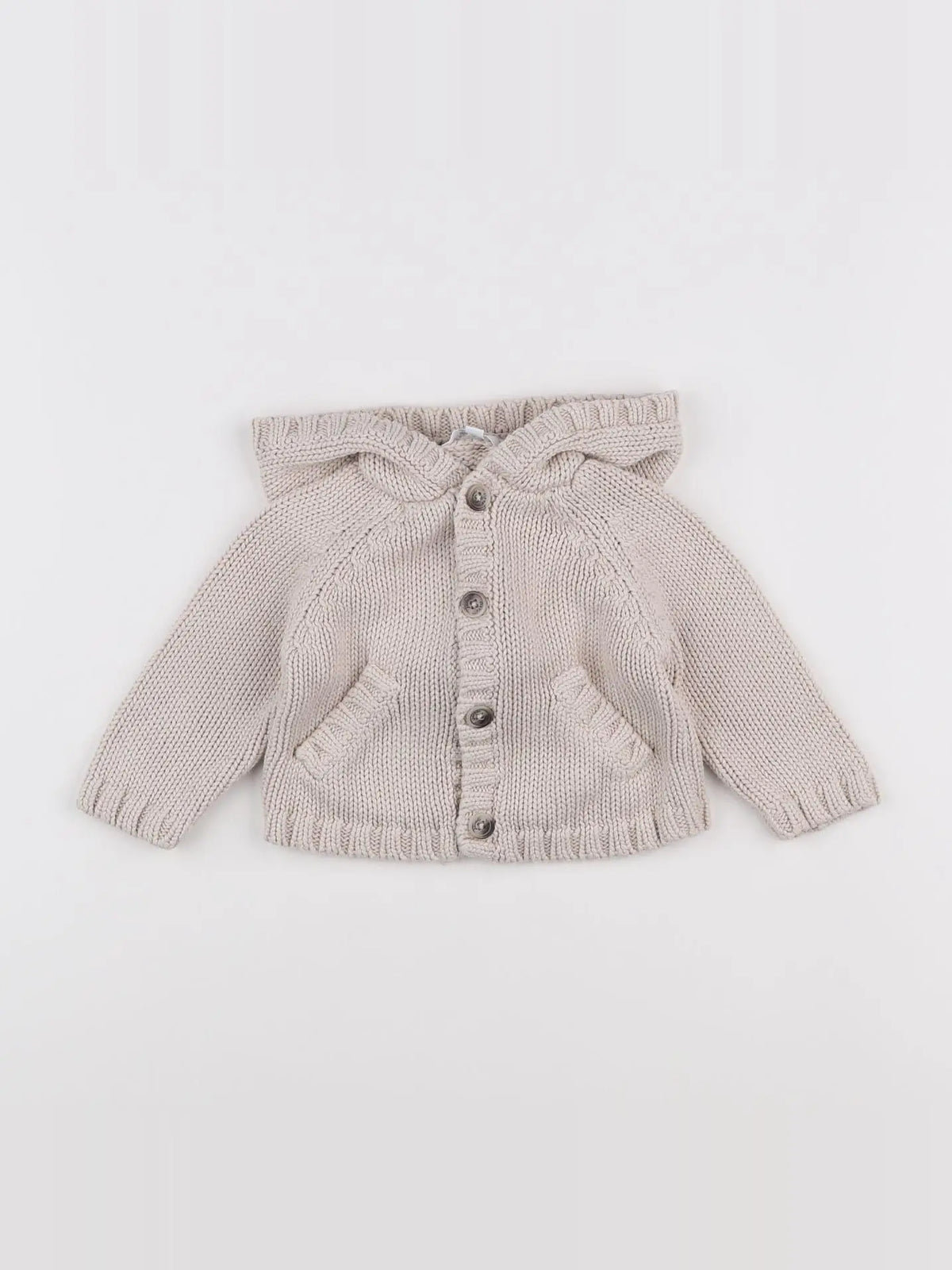 Jacadi - gilet beige - 6 mois