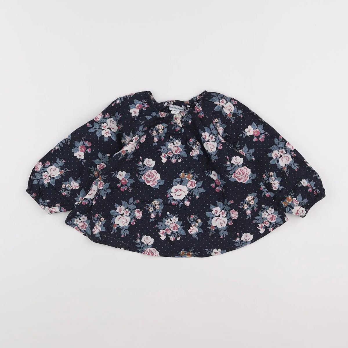Vertbaudet - blouse bleu - 18 mois