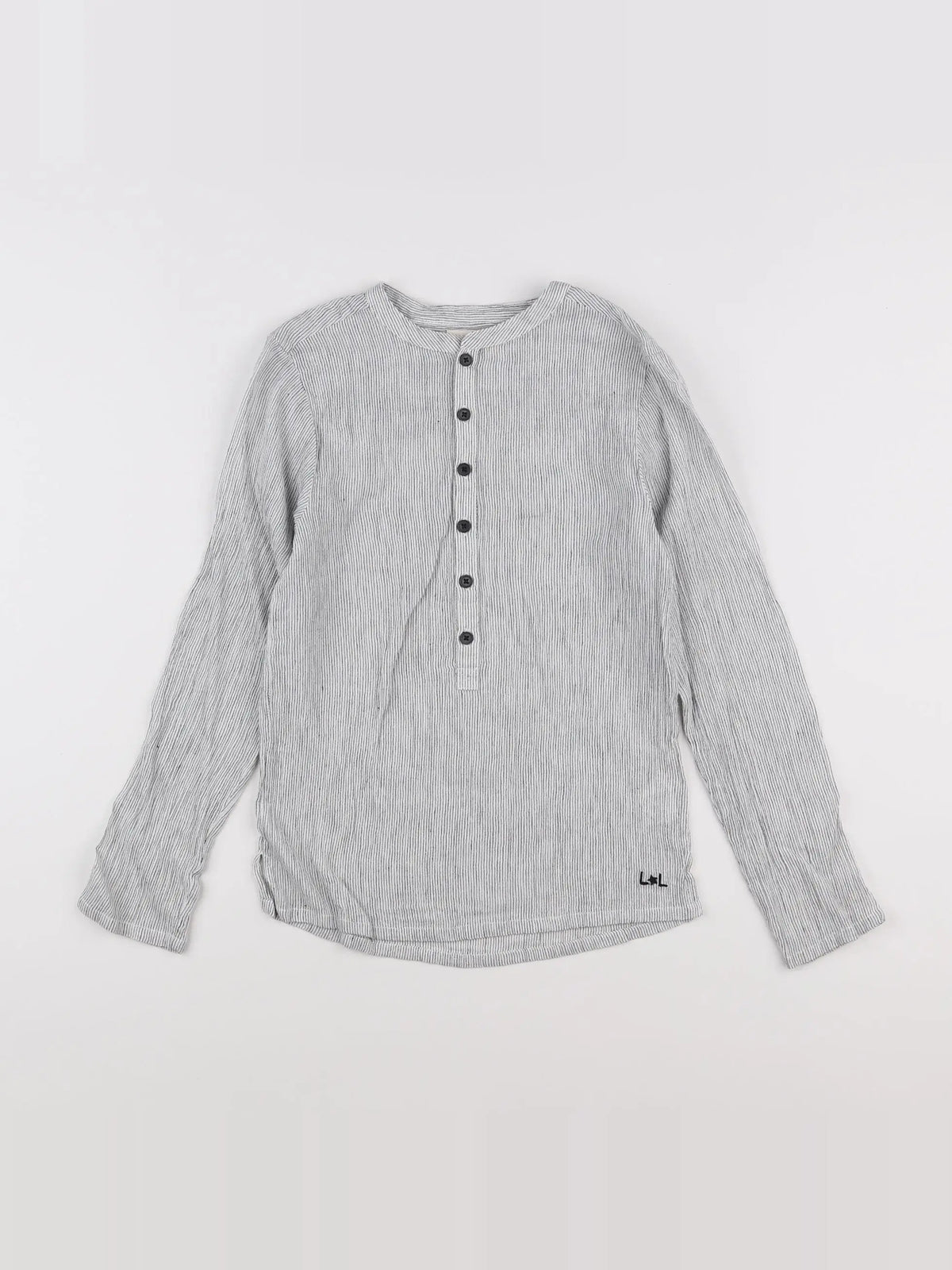 Louis Louise - chemise blanc, bleu - 10 ans