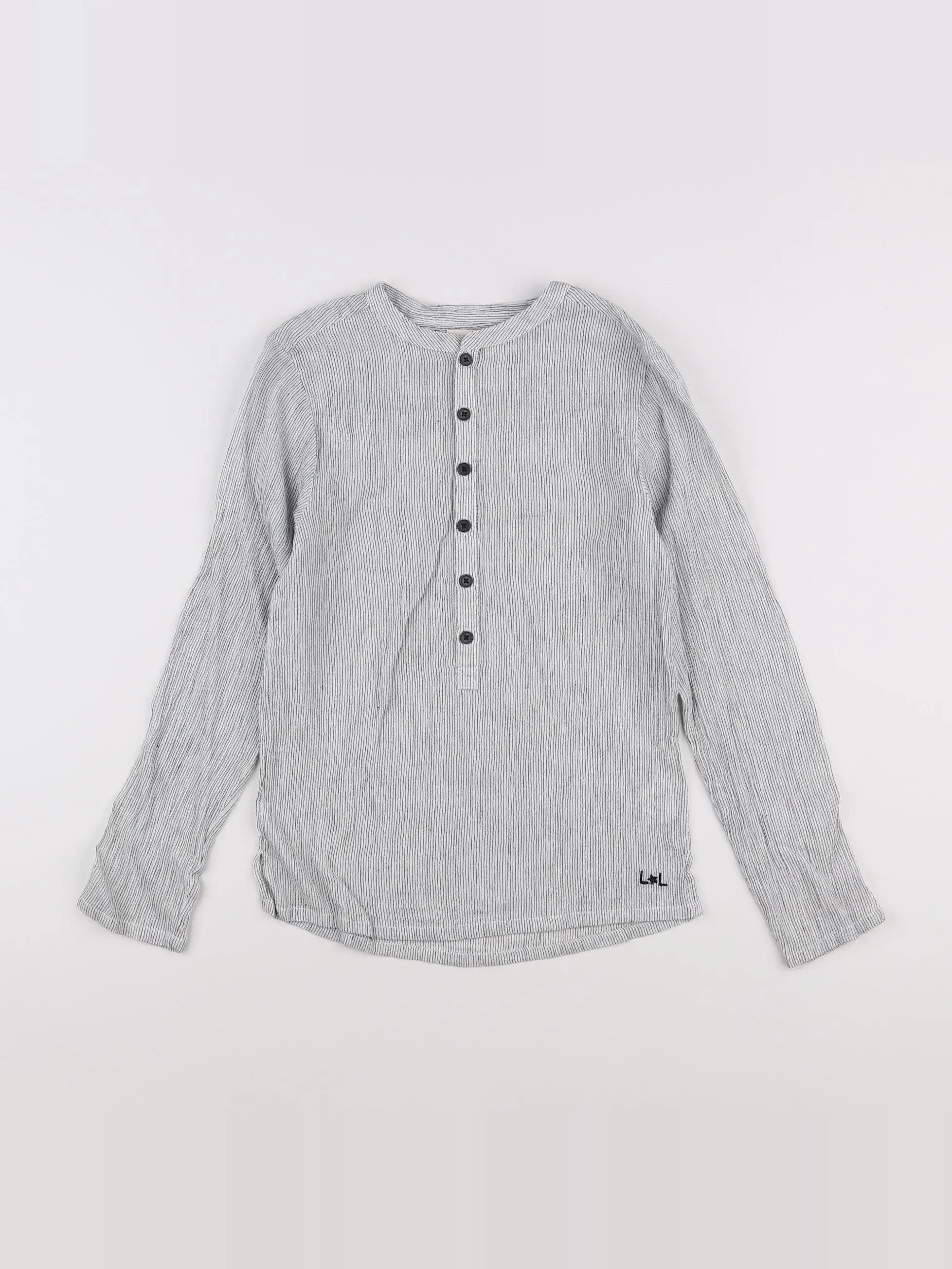 Louis Louise - chemise blanc, bleu - 10 ans