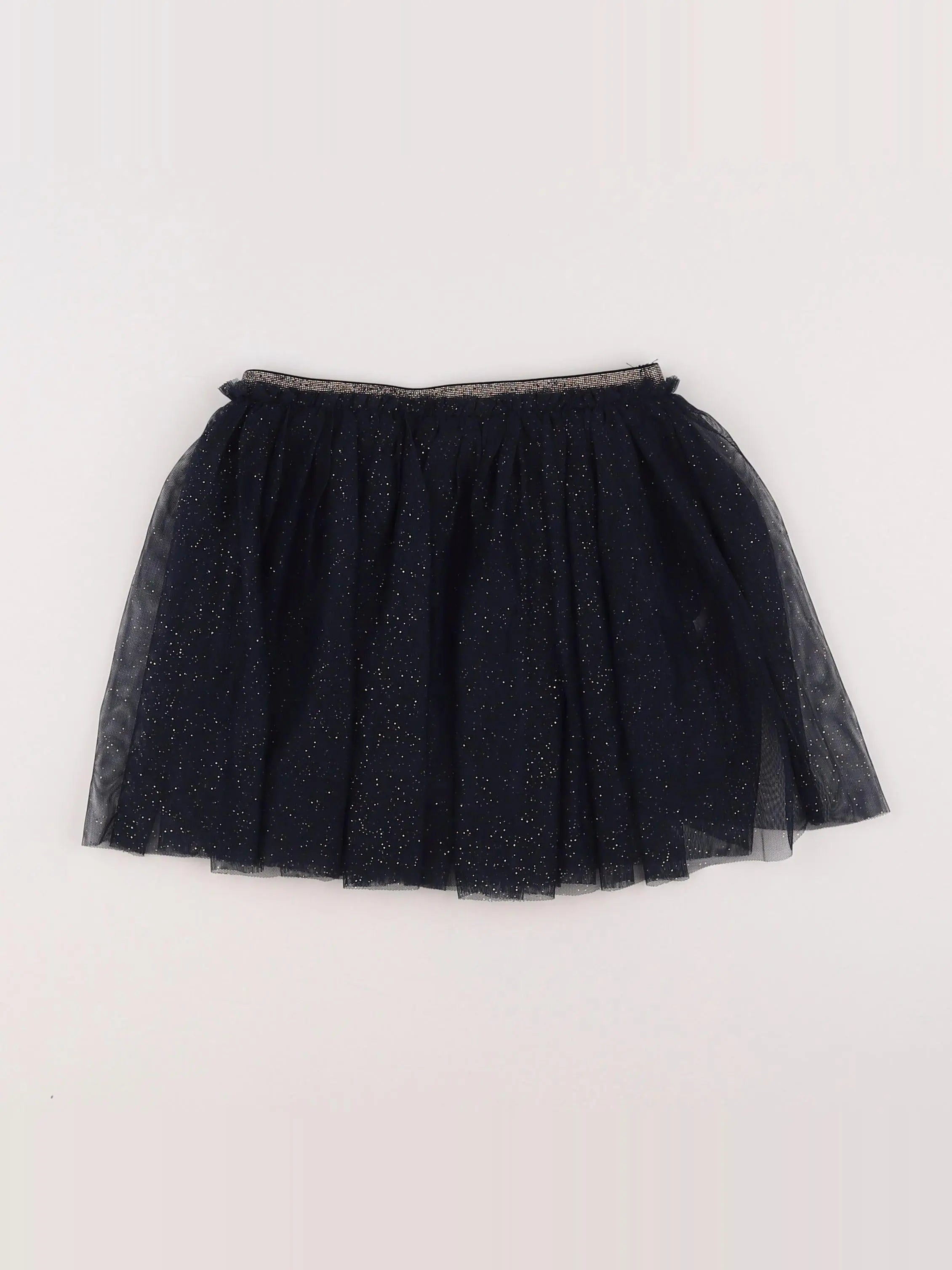 Monoprix - jupe bleu, argent - 3 ans