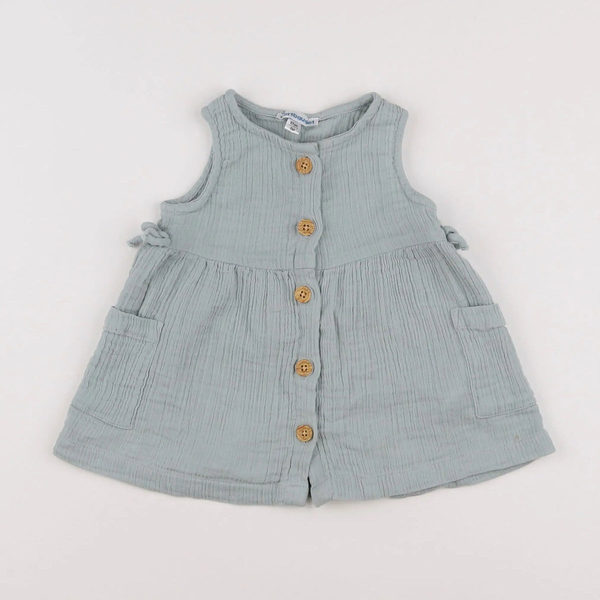 Vertbaudet - robe vert - 6 mois