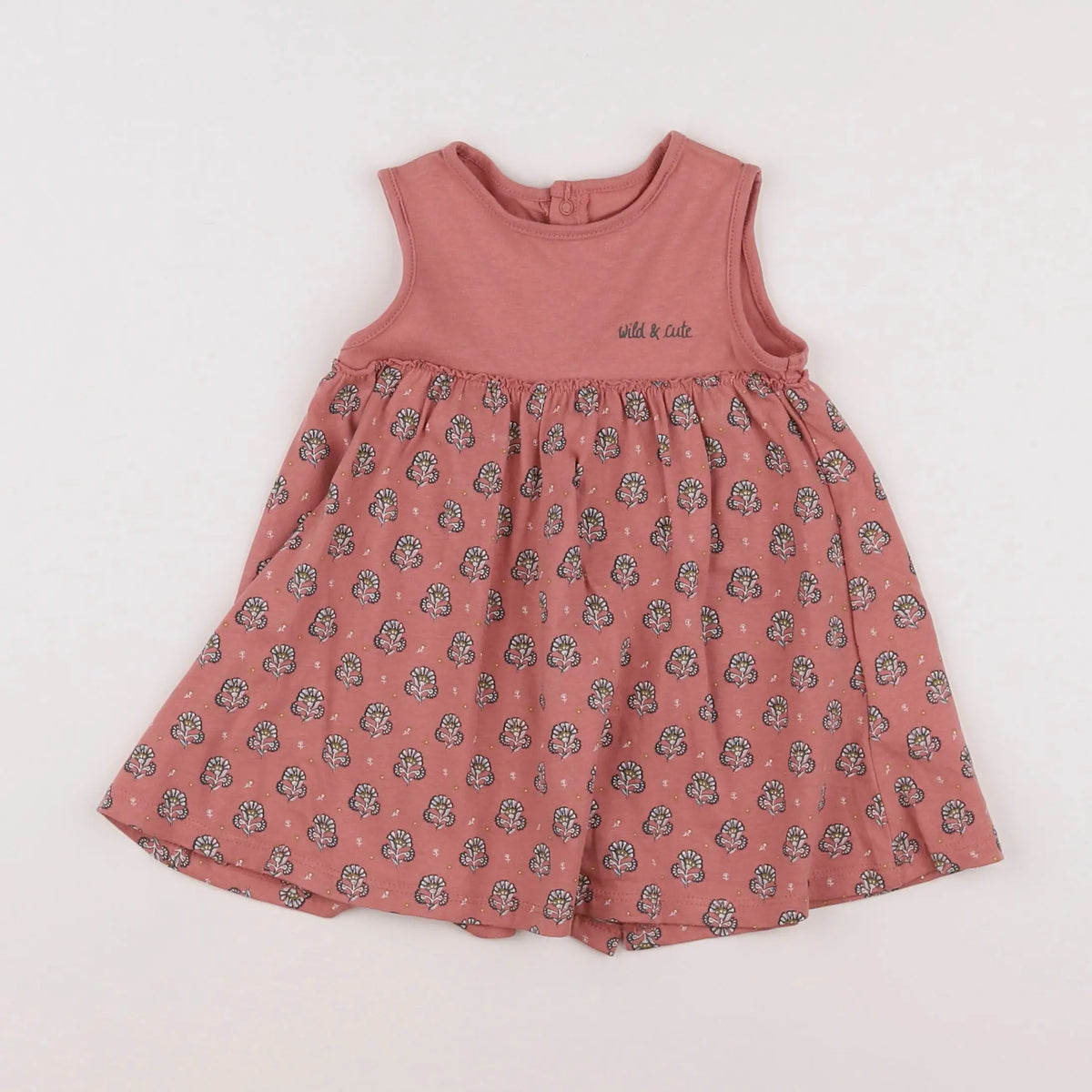 Vertbaudet - robe rose - 9 mois