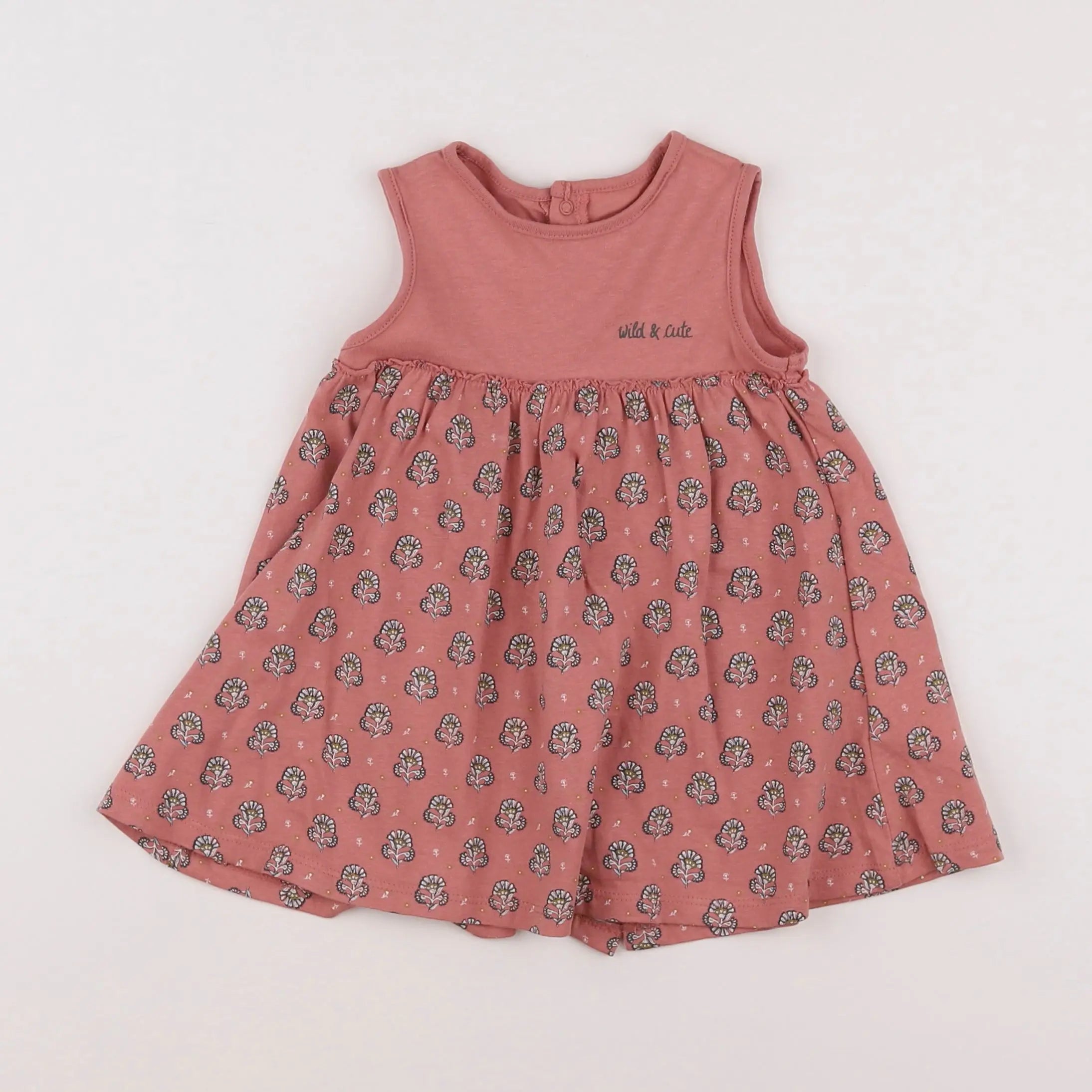 Vertbaudet - robe rose - 9 mois