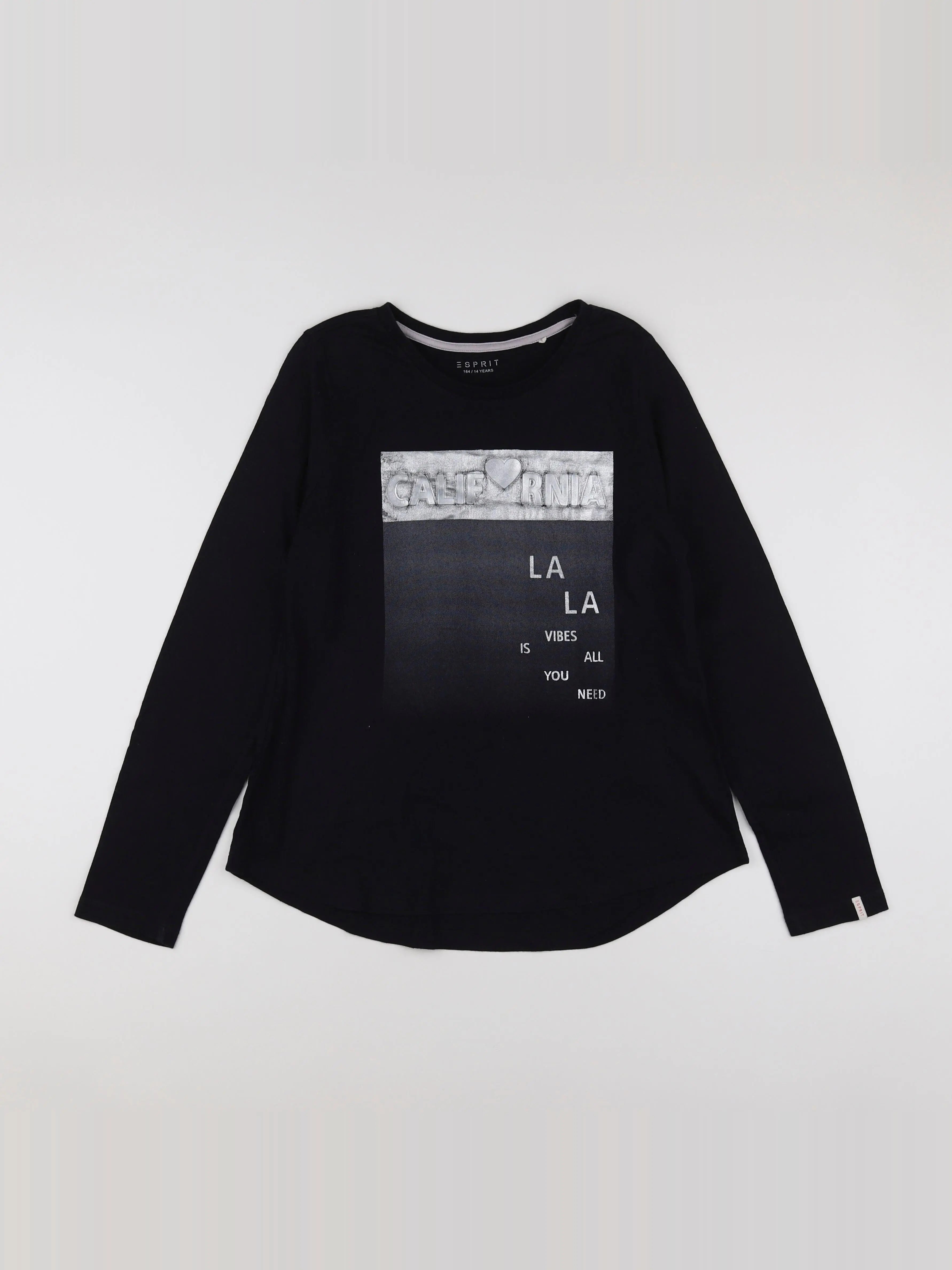 Esprit - tee-shirt argent, noir - 14 ans