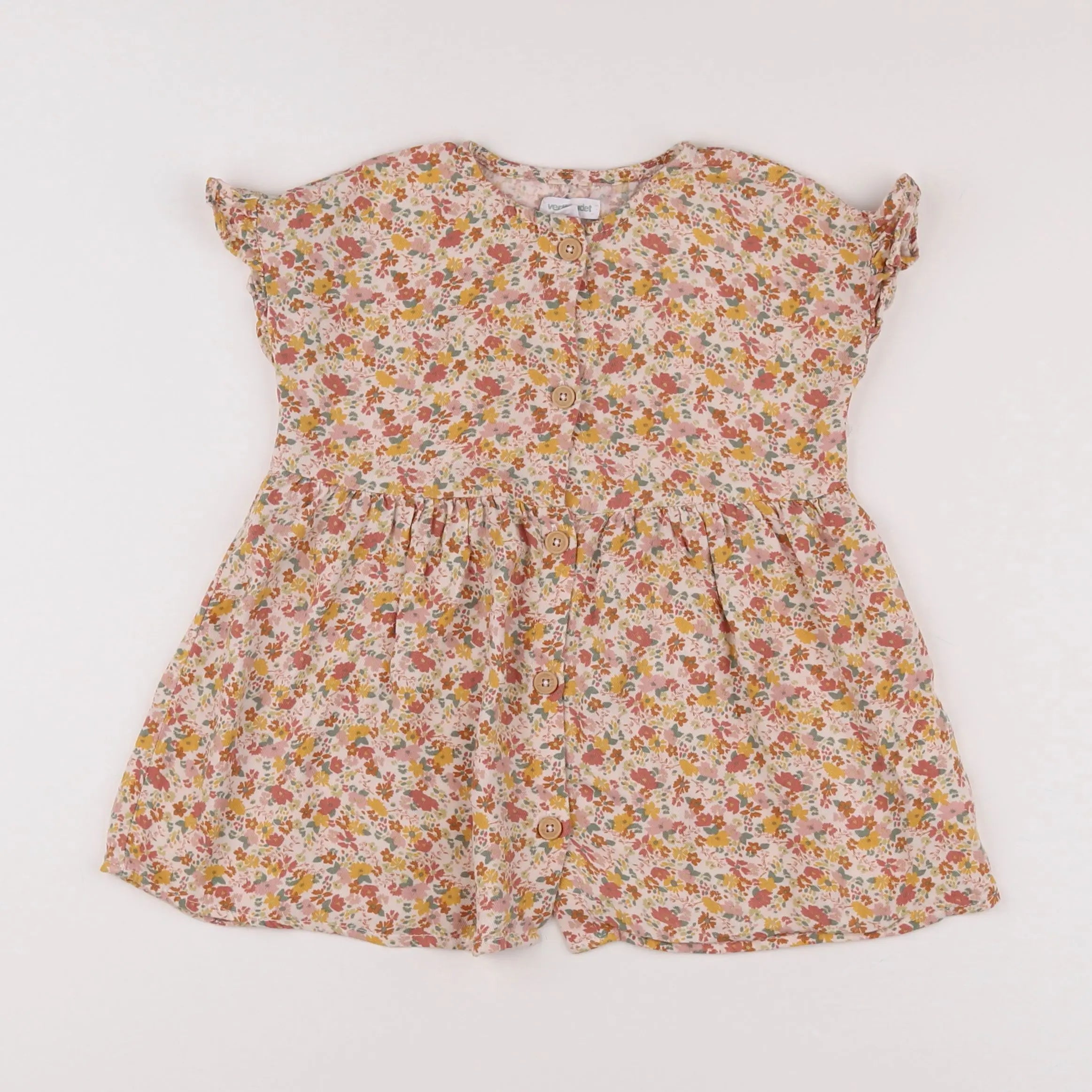 Vertbaudet - robe multicolore - 2 ans