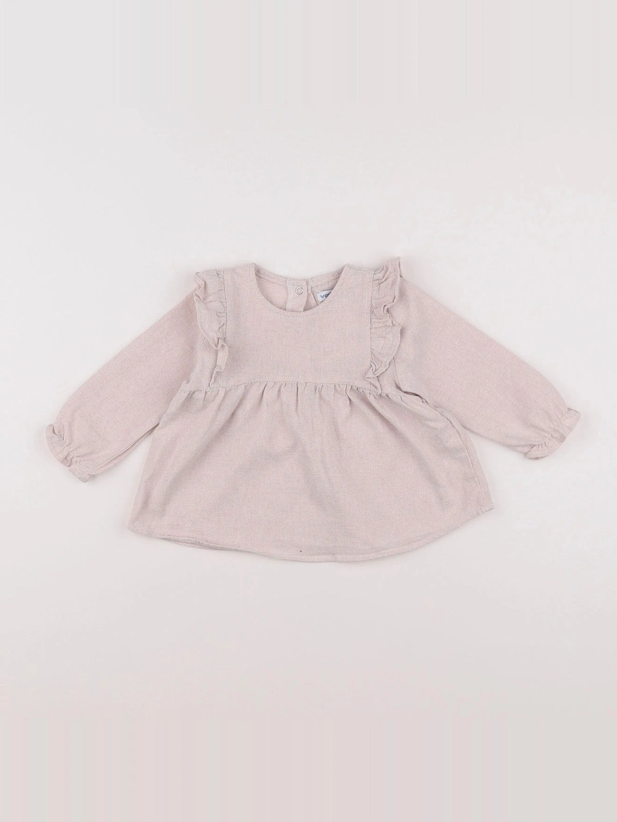 Vertbaudet - blouse blanc, rouge - 12 mois