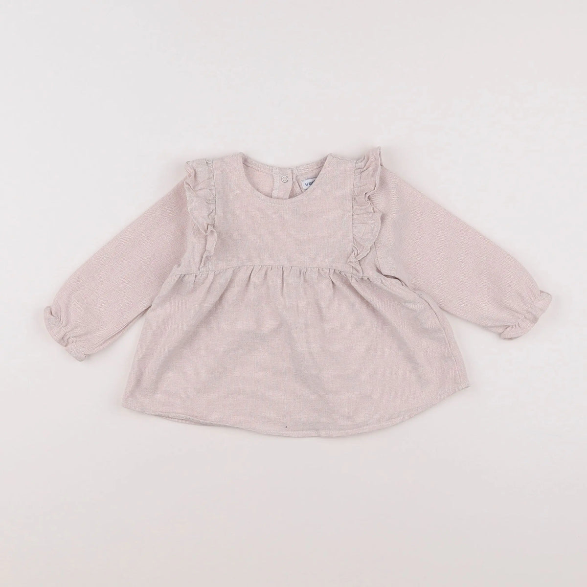 Vertbaudet - blouse blanc, rouge - 12 mois