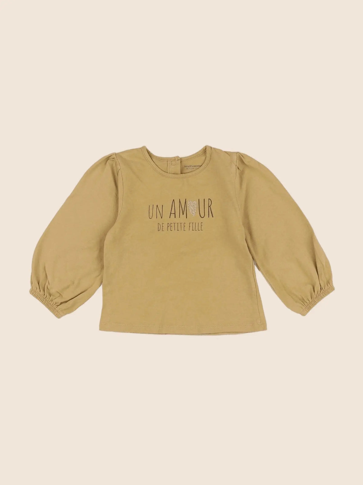Vertbaudet - tee-shirt jaune - 18 mois