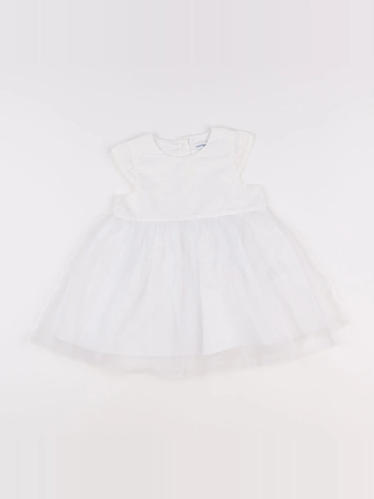Vertbaudet - robe blanc - 18 mois