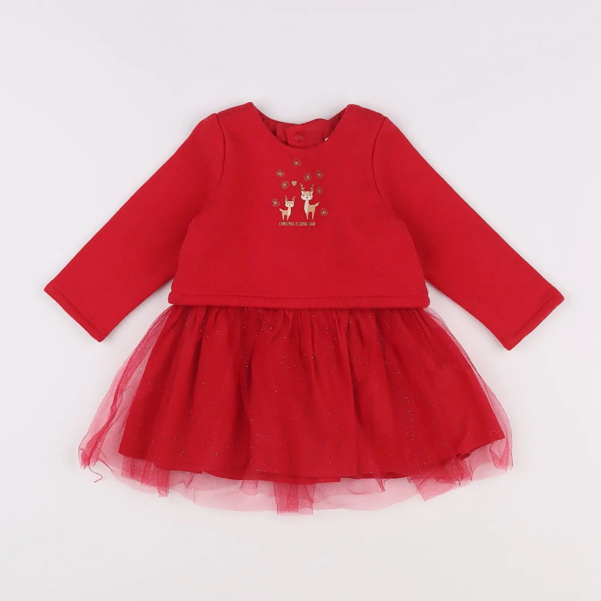 Vertbaudet - robe rouge - 6 mois