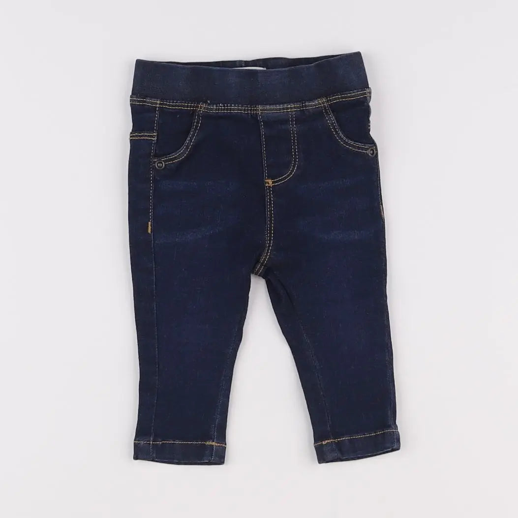Vertbaudet - jegging bleu - 3 mois