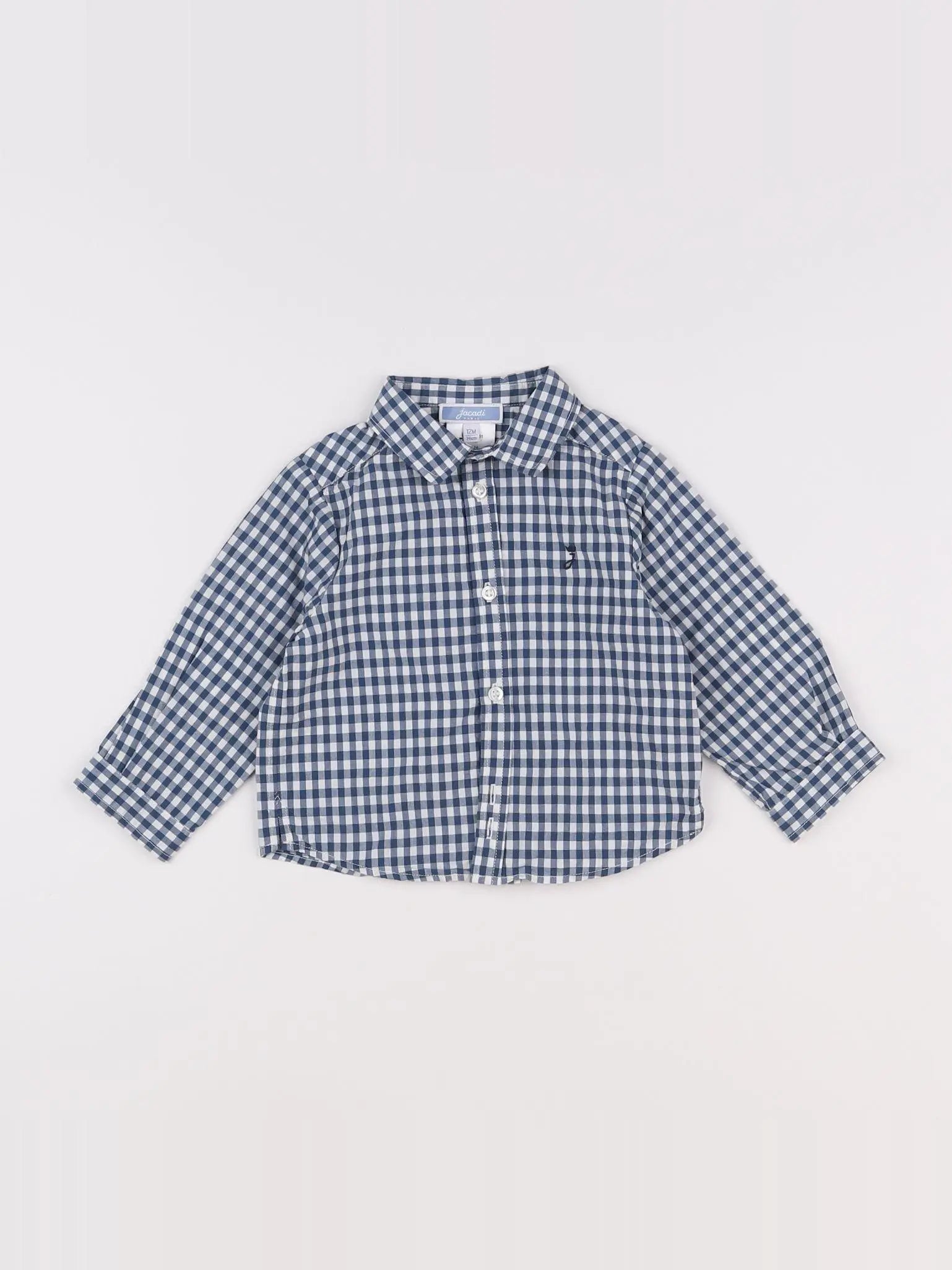 Jacadi - chemise bleu - 12 mois