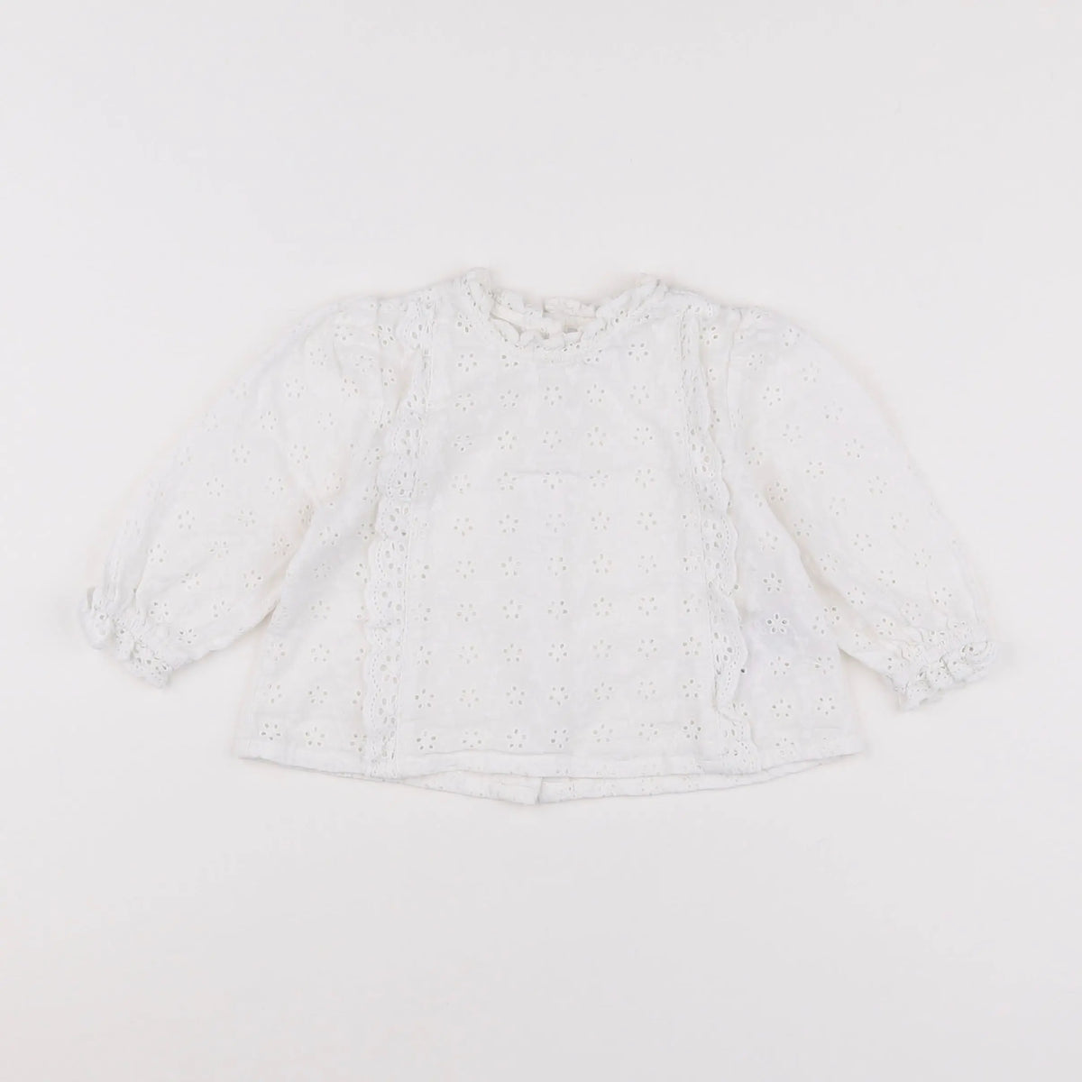 Vertbaudet - blouse blanc - 12 mois