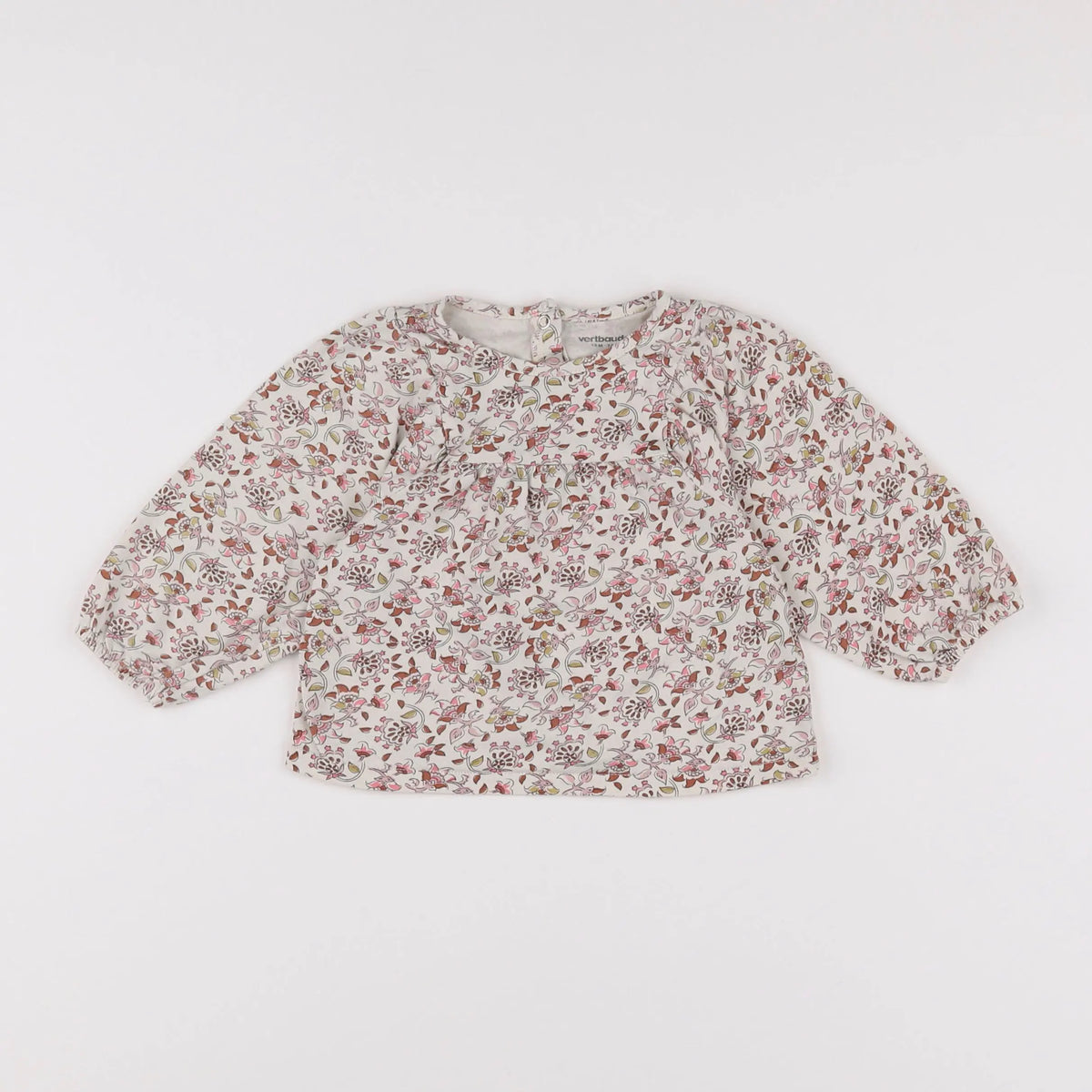Vertbaudet - tee-shirt multicolore - 12 mois