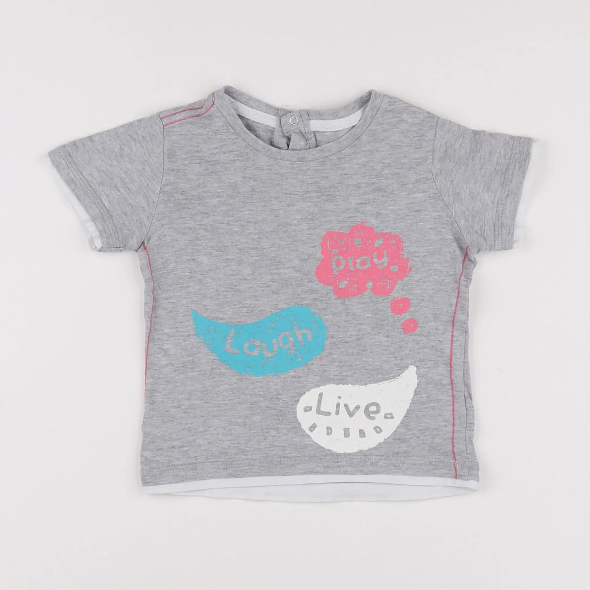 Vertbaudet - tee-shirt gris - 18 mois
