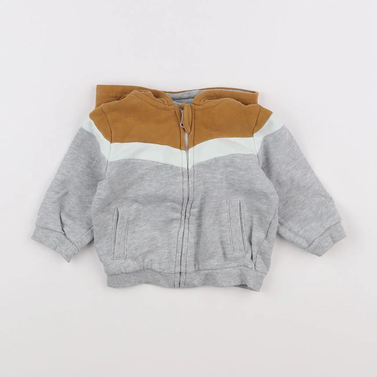 Vertbaudet - sweat gris - 6 mois