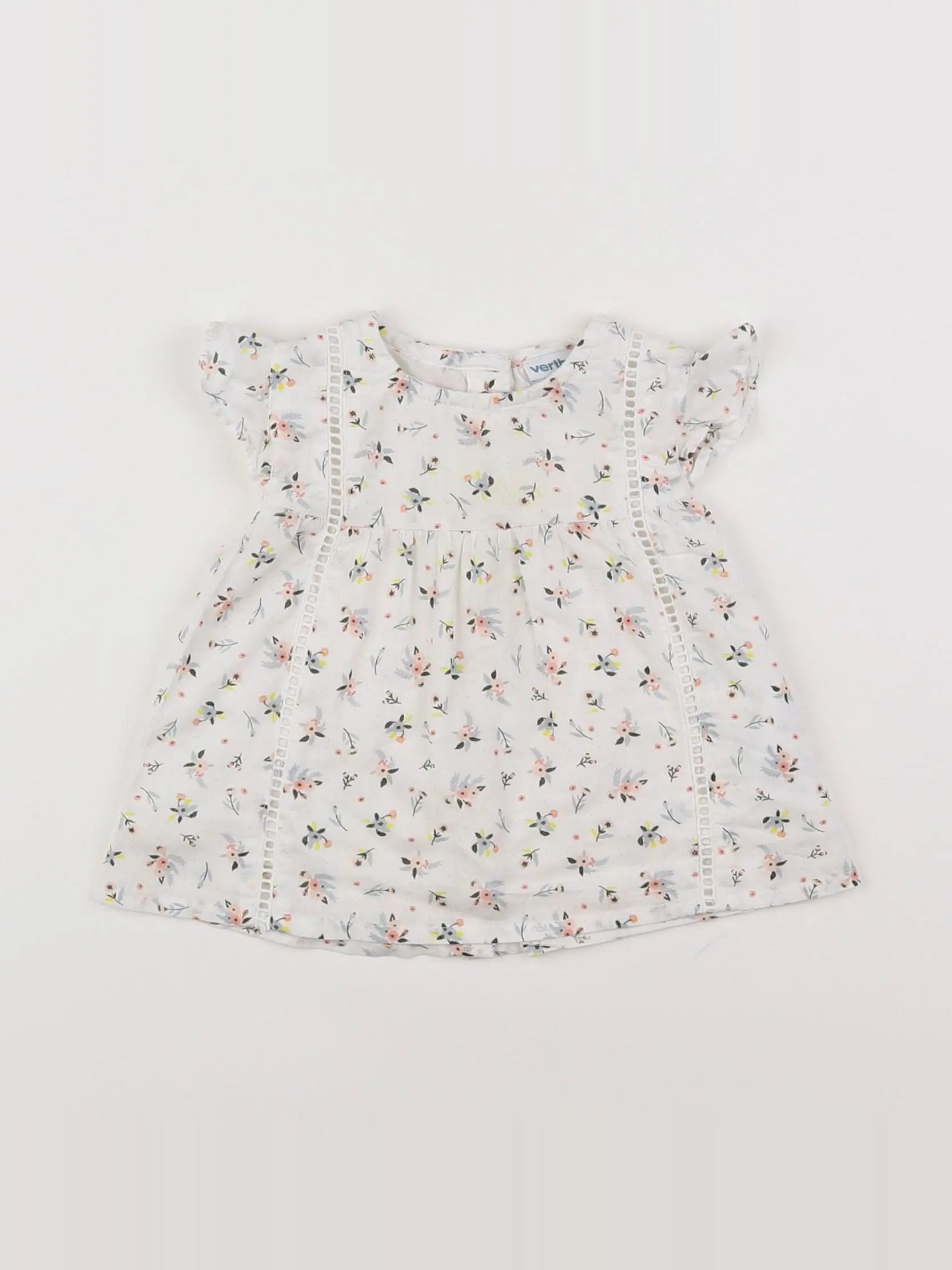 Vertbaudet - blouse blanc - 6 mois