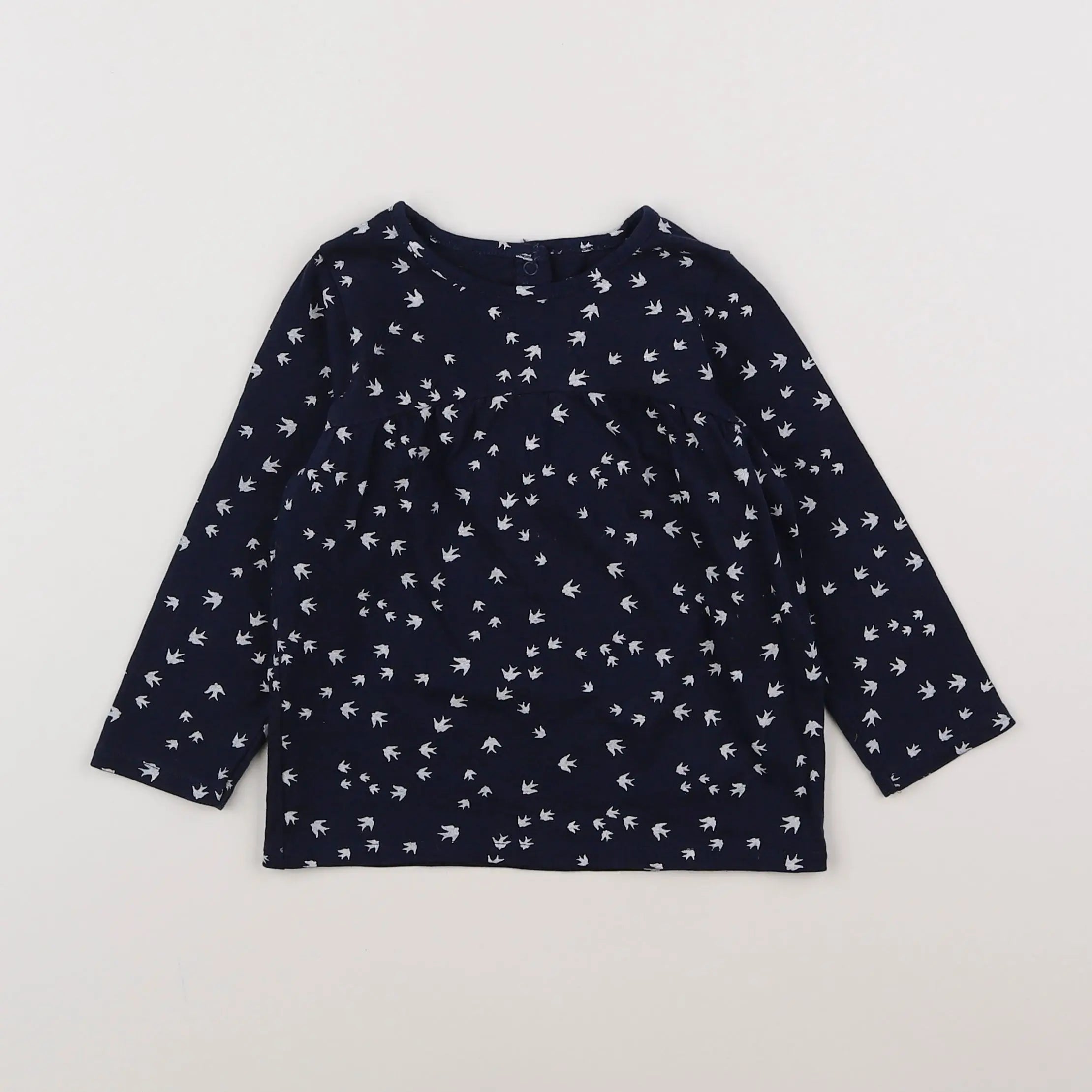Vertbaudet - tee-shirt bleu - 18 mois