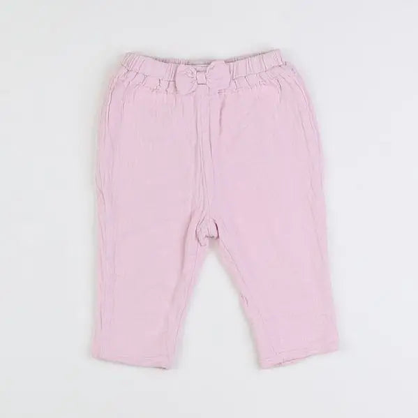Vertbaudet - pantalon rose - 6 mois